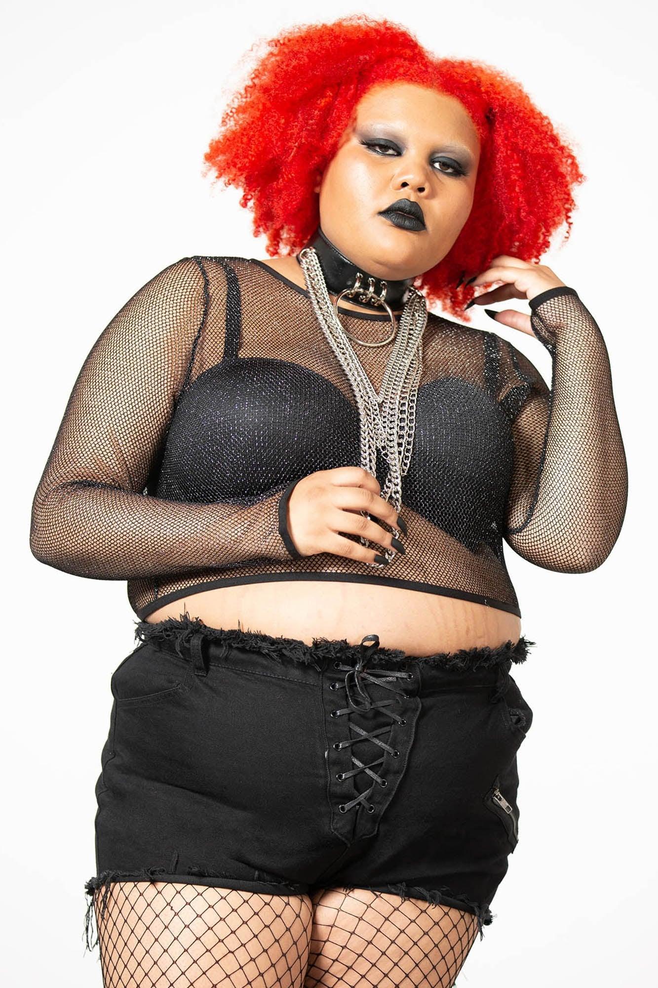 Hellia Fishnet Top Female Product Image