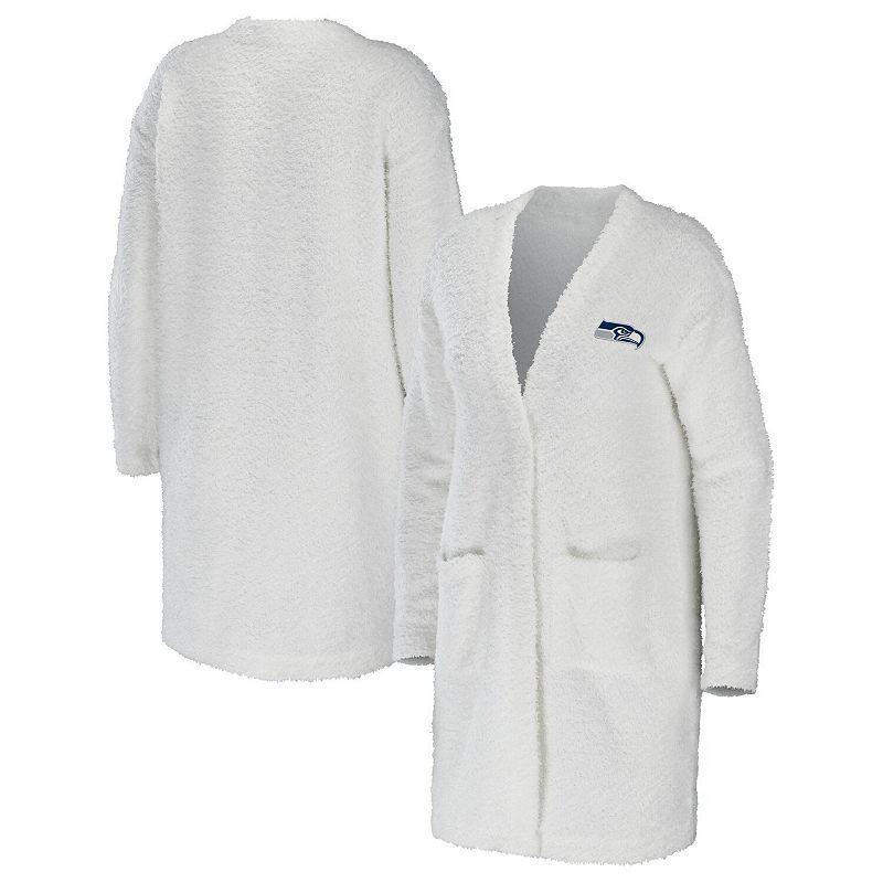 Womens WEAR by Erin Andrews Cream New Orleans Saints Cozy Lounge Cardigan Sweater Product Image