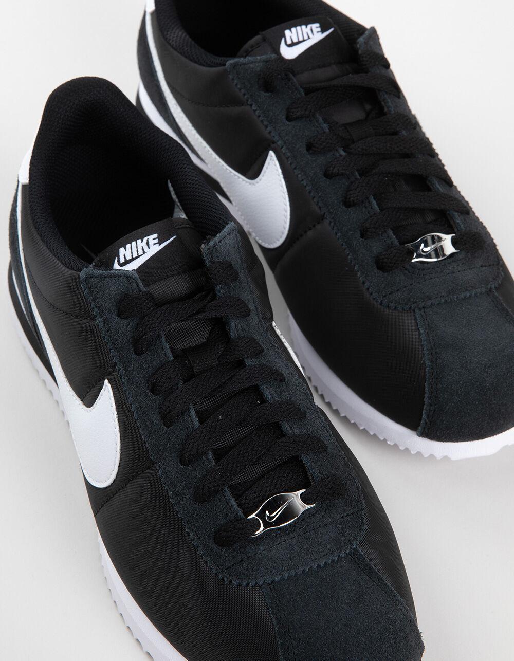 NIKE Cortez Textile Mens Shoes - BLK/WHT Product Image