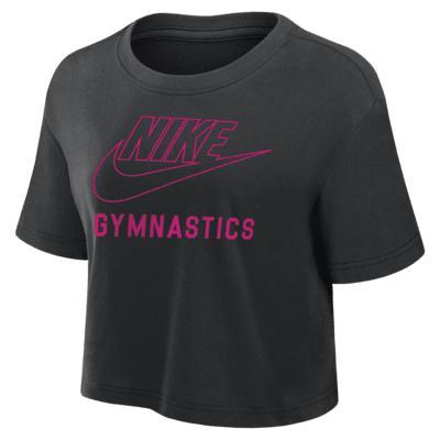 Nike Womens Swoosh Gymnastics Cropped T-Shirt Product Image
