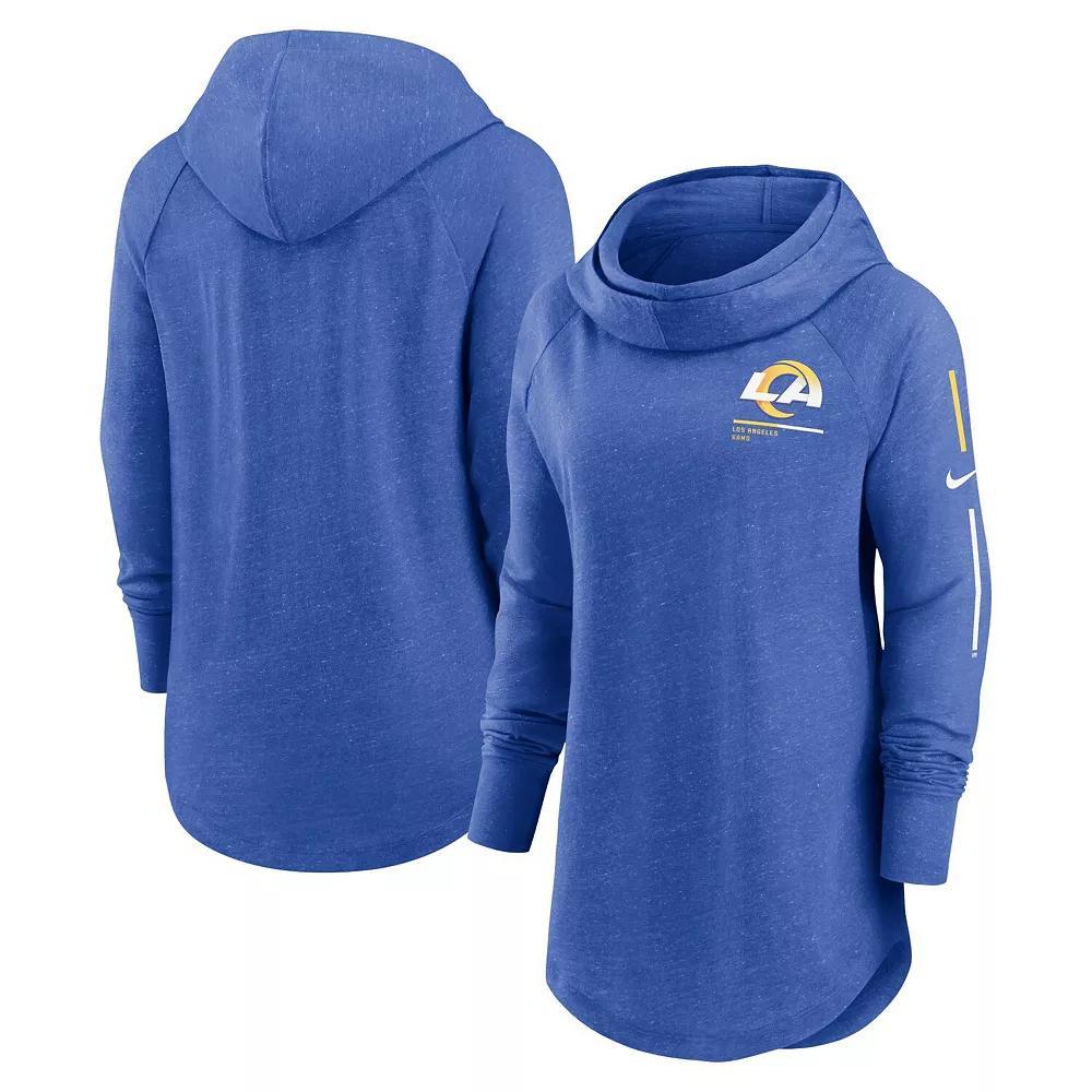 Women's Nike Scarlet San Francisco 49ers Minimal Statement Raglan Funnel Neck Pullover Hoodie, Size: 2XL, Red Product Image