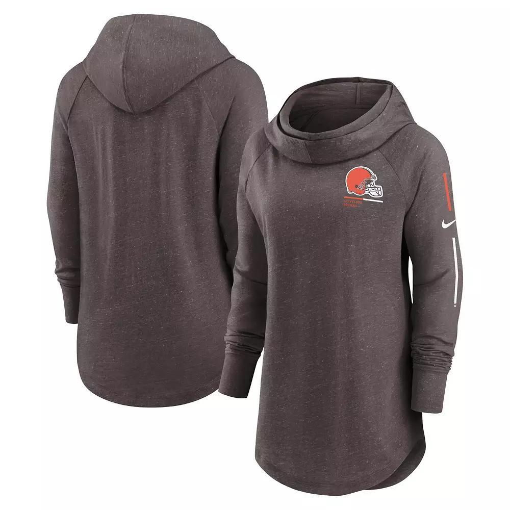 Womens Nike Cleveland s Minimal Statement Lightweight Raglan Funnel Neck Pullover Hoodie Product Image