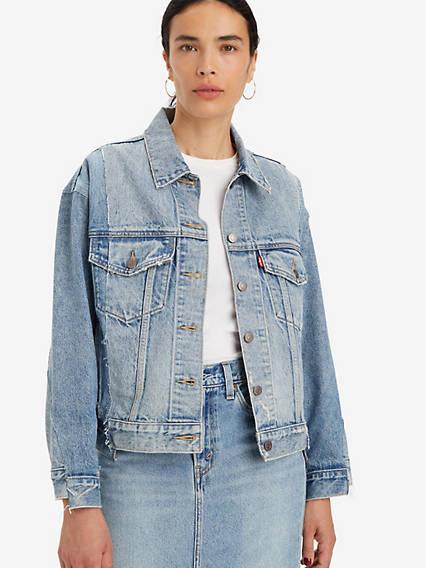 90s Repaired Trucker Jacket Product Image
