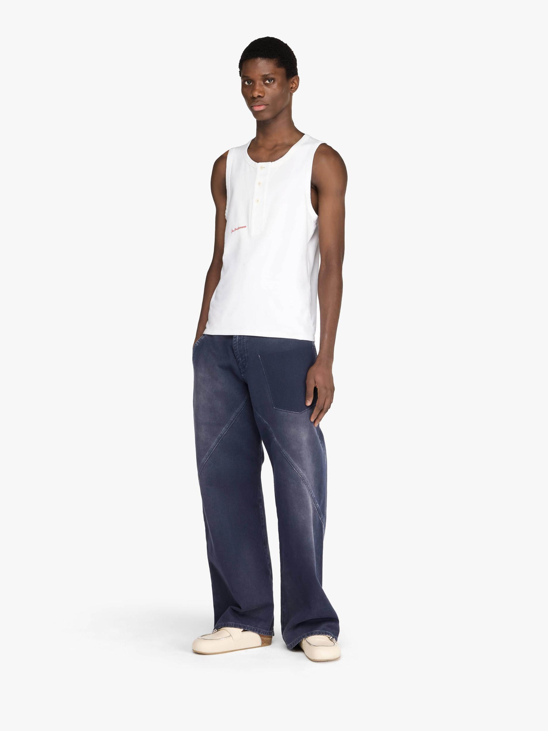 HENLEY WOVEN VEST Product Image
