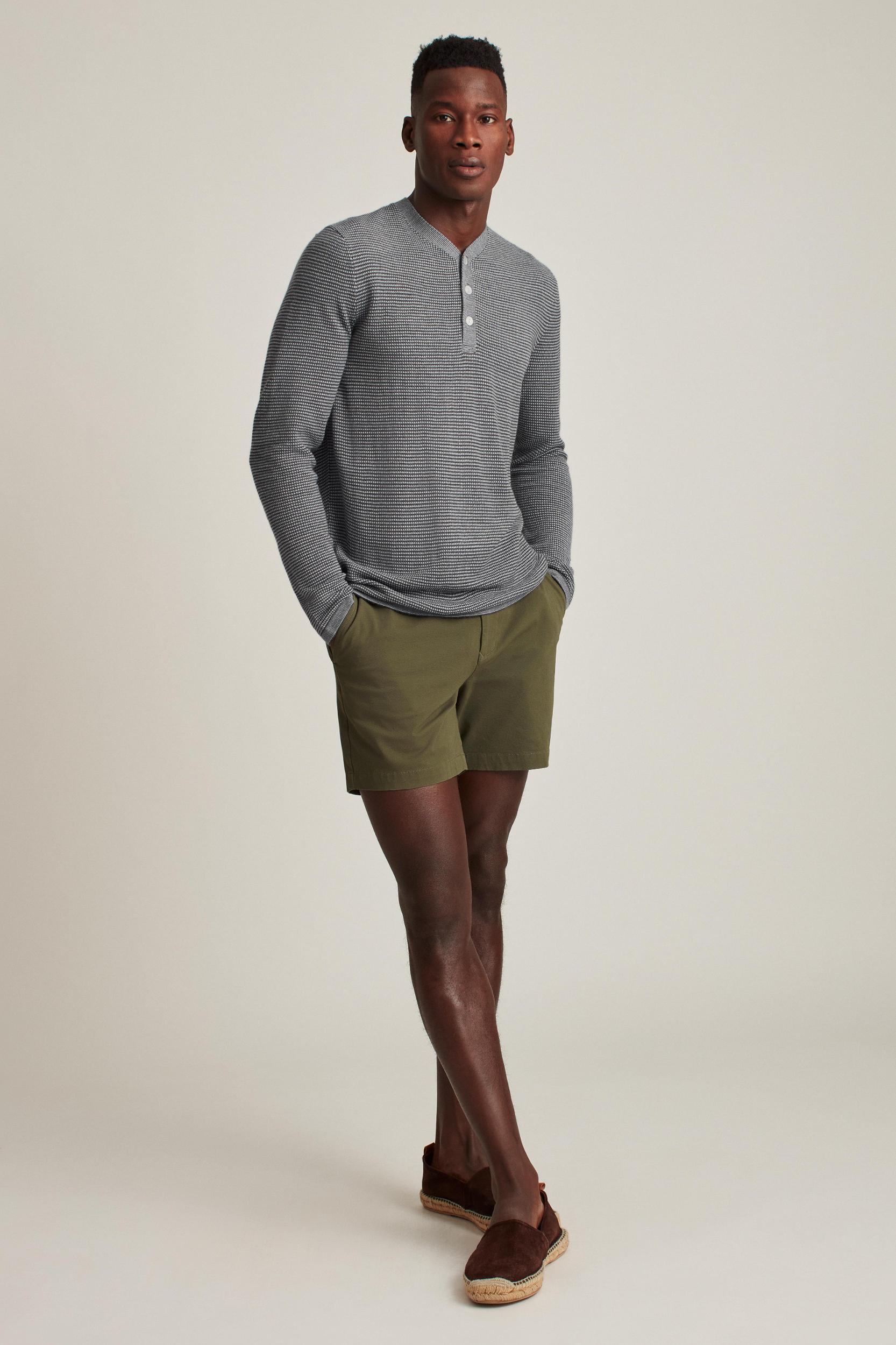Merino Hybrid Henley Product Image