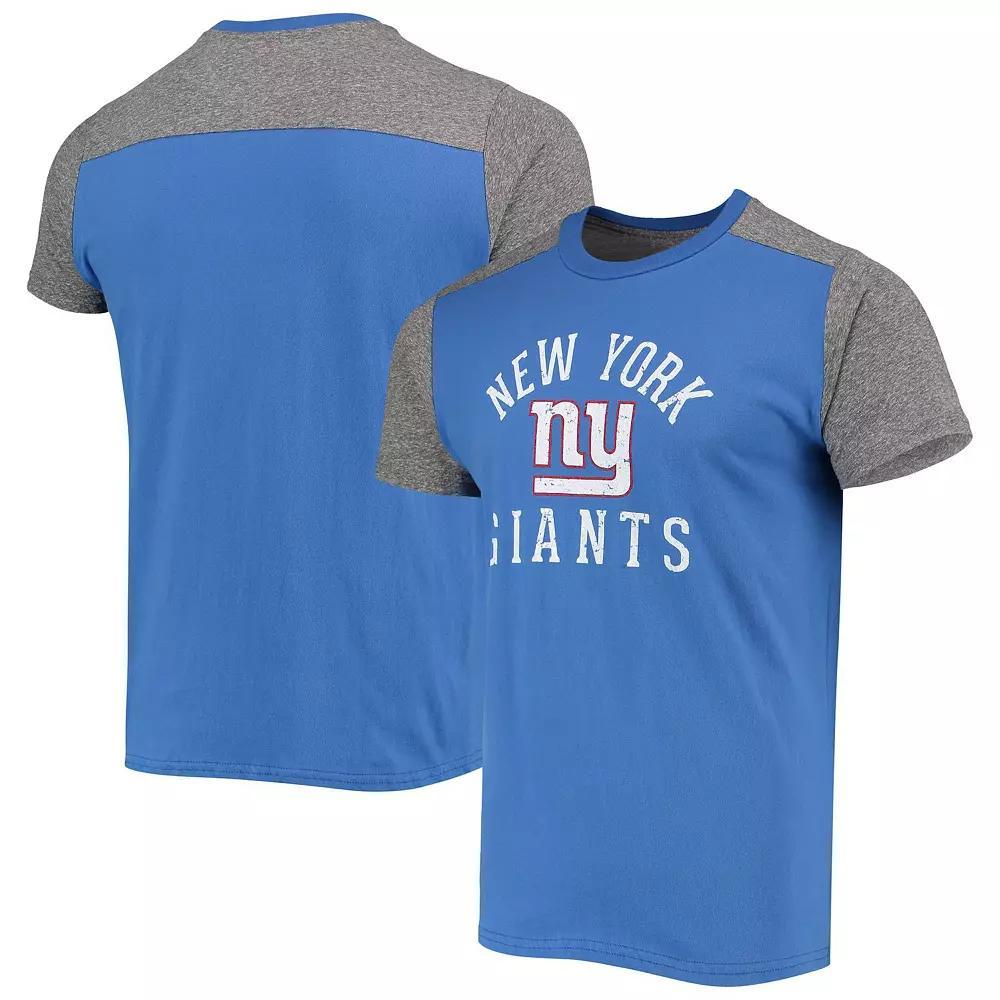 Men's Majestic Threads Royal/Gray New York Giants Field Goal Slub T-Shirt, Size: 2XL, Blue Product Image