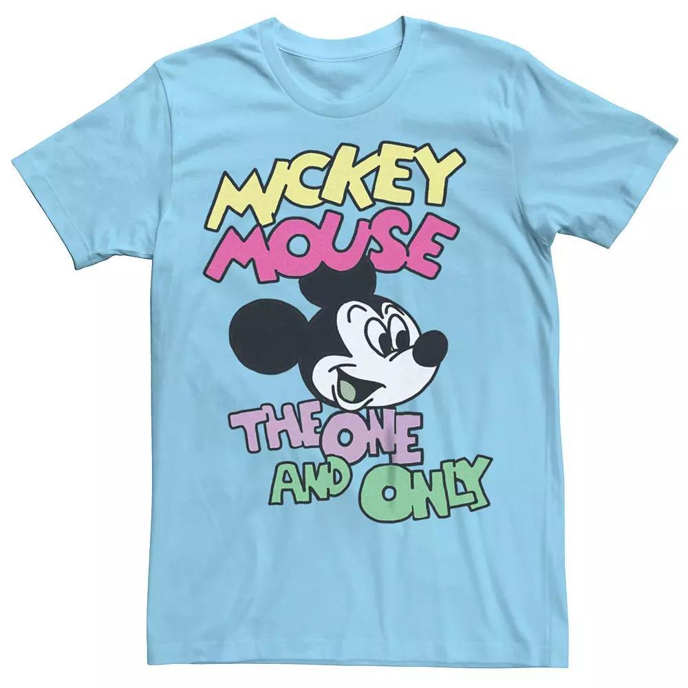 Disney's Mickey Mouse Graffiti Men's Tee, Size: XXL, Light Blue Product Image