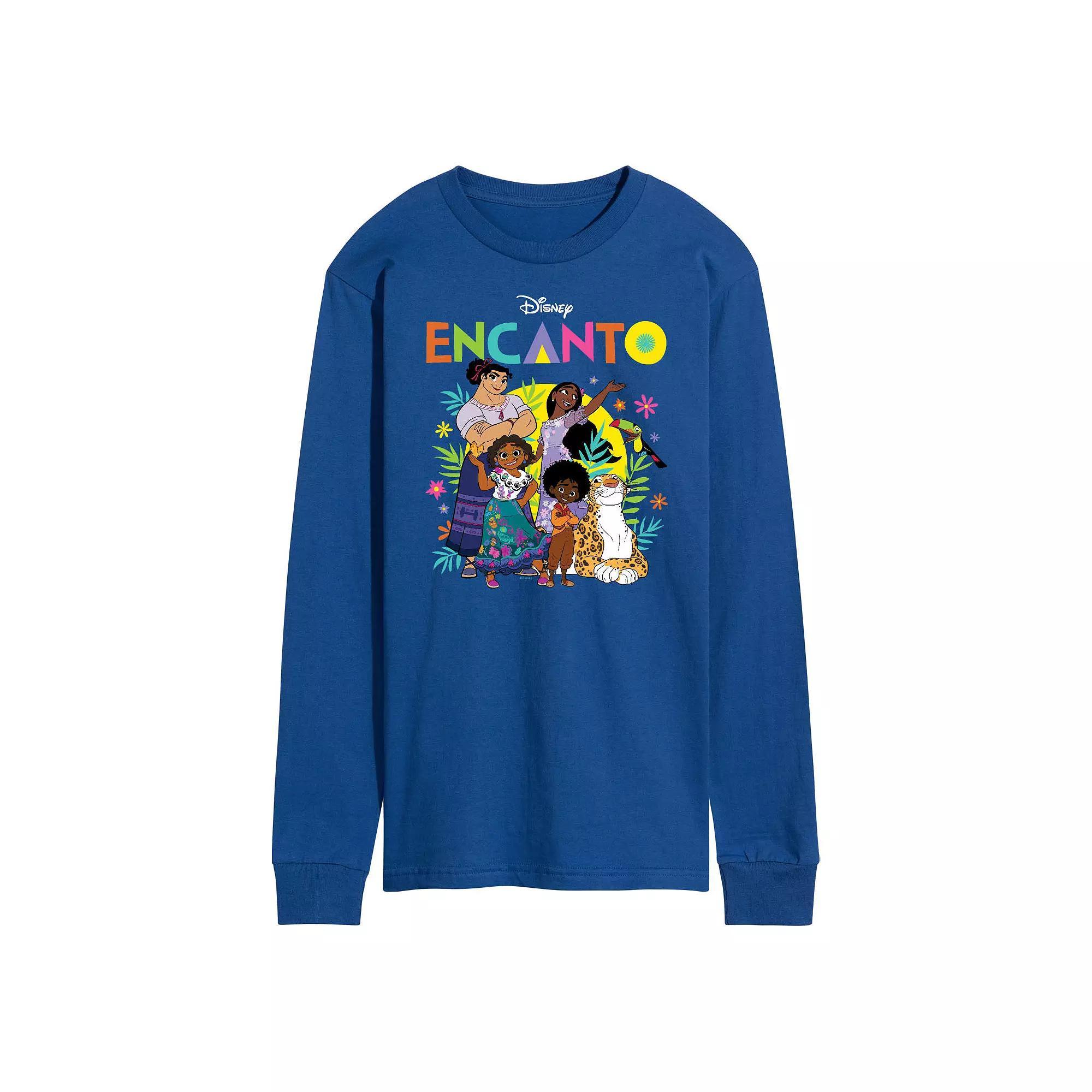 Men's Pokemon Fuecoco Stats Long Sleeve Graphic Tee, Size: Small, Blue Product Image