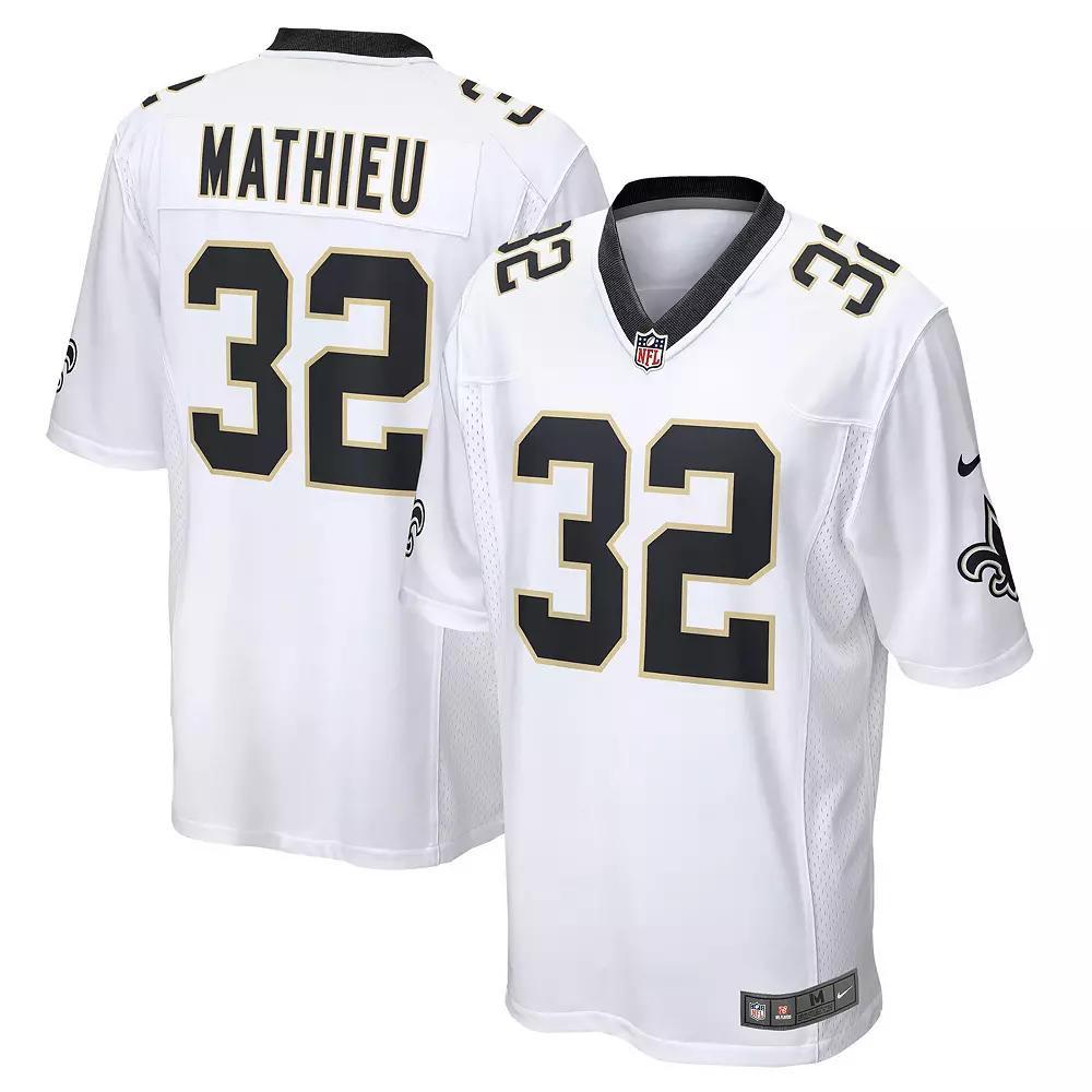 Men's Nike Tyrann Mathieu White New Orleans Saints Game Jersey, Size: 2XL Product Image
