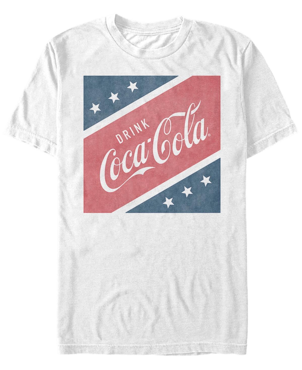Men's Coca-Cola Vintage Tee, Size: Medium, White Product Image