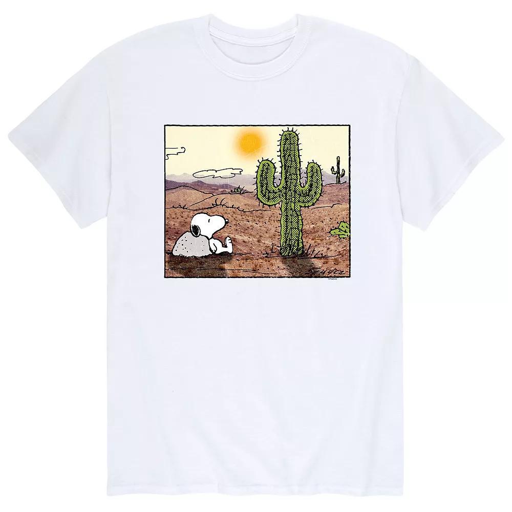 Men's Peanuts Snoopy Desert Tee, Size: Small, White Product Image
