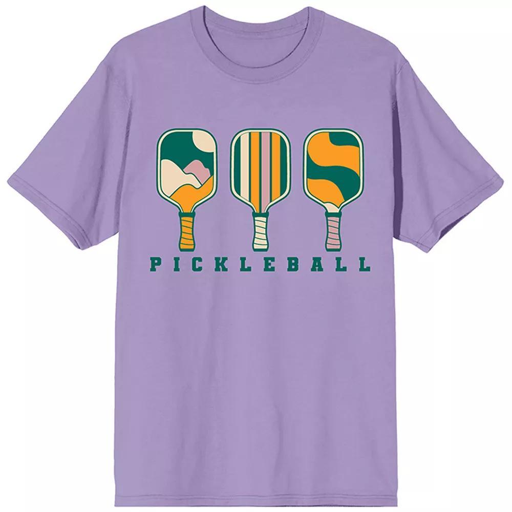 Men's Pickleball League Paddle Graphic Tee, Size: Large, Purple Product Image