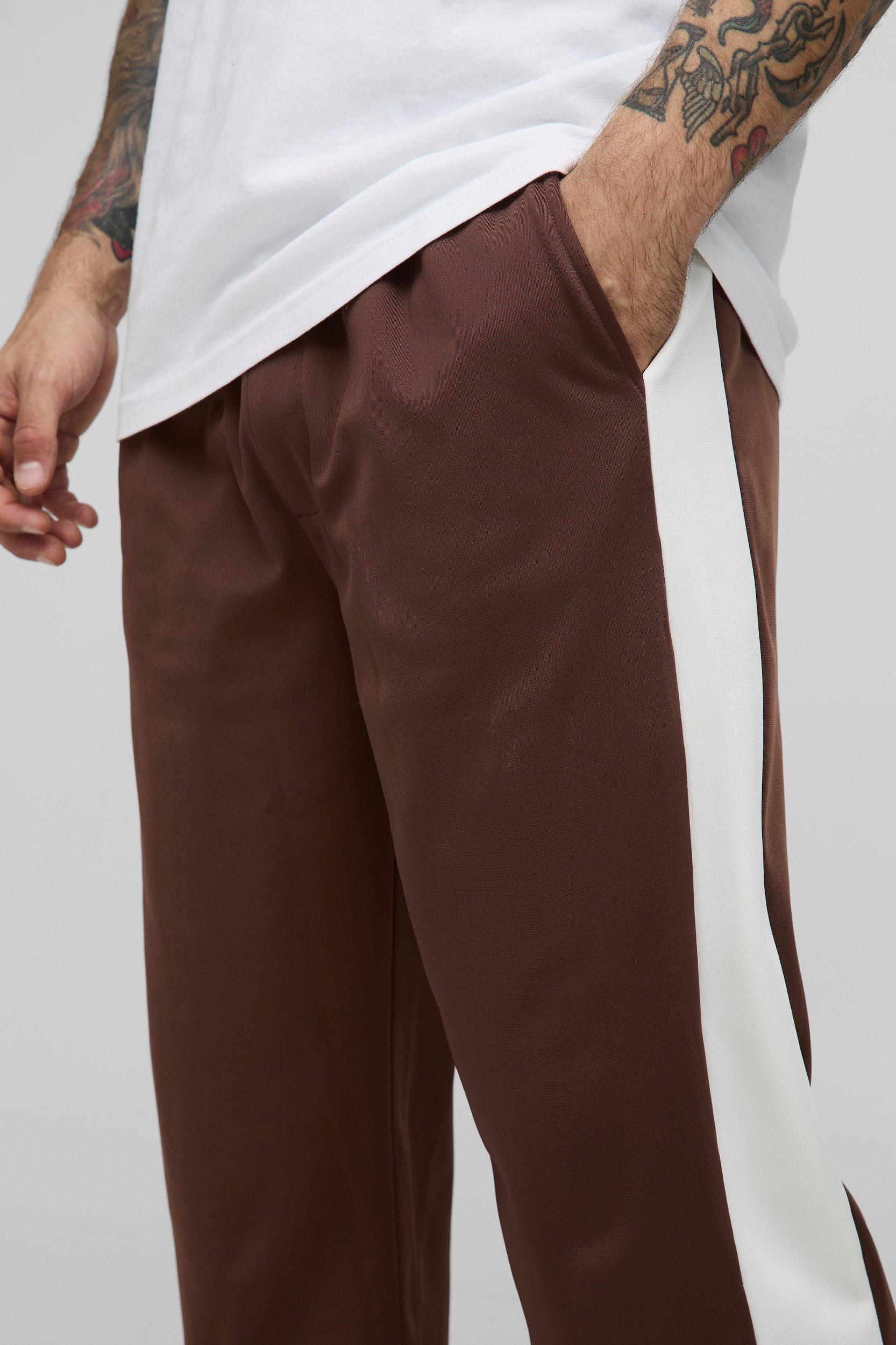 Elasticated Waist Relaxed Fit Side Panel Track Pants | boohooMAN USA Product Image