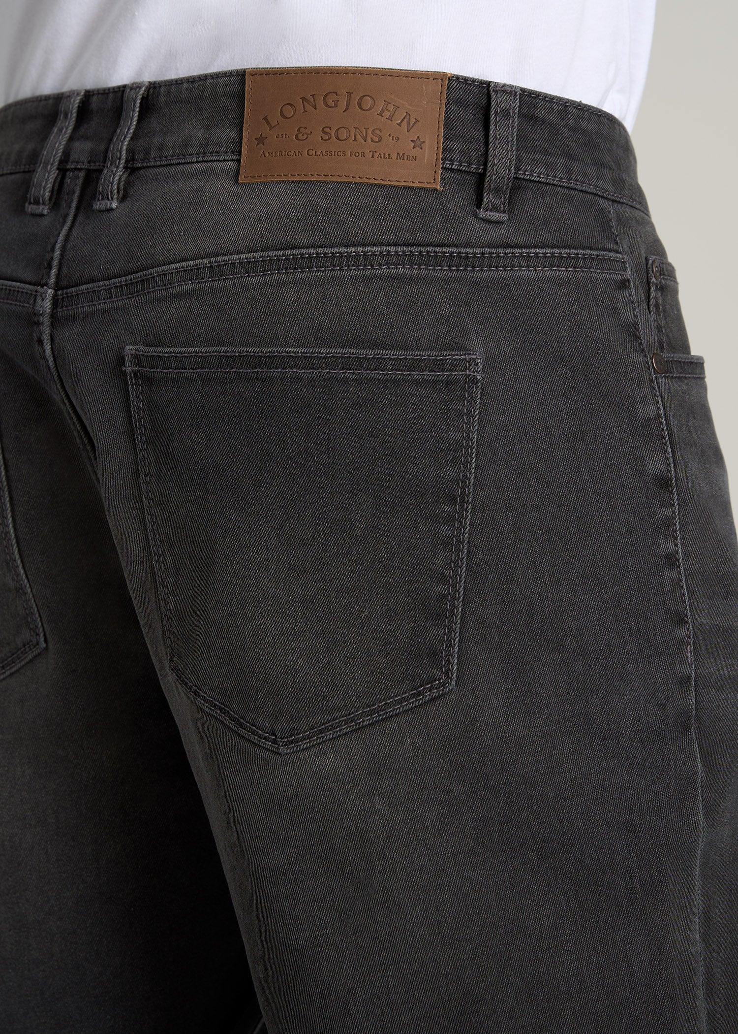 LJ&S STRAIGHT LEG Jeans for Tall Men in Industrial Grey Male Product Image