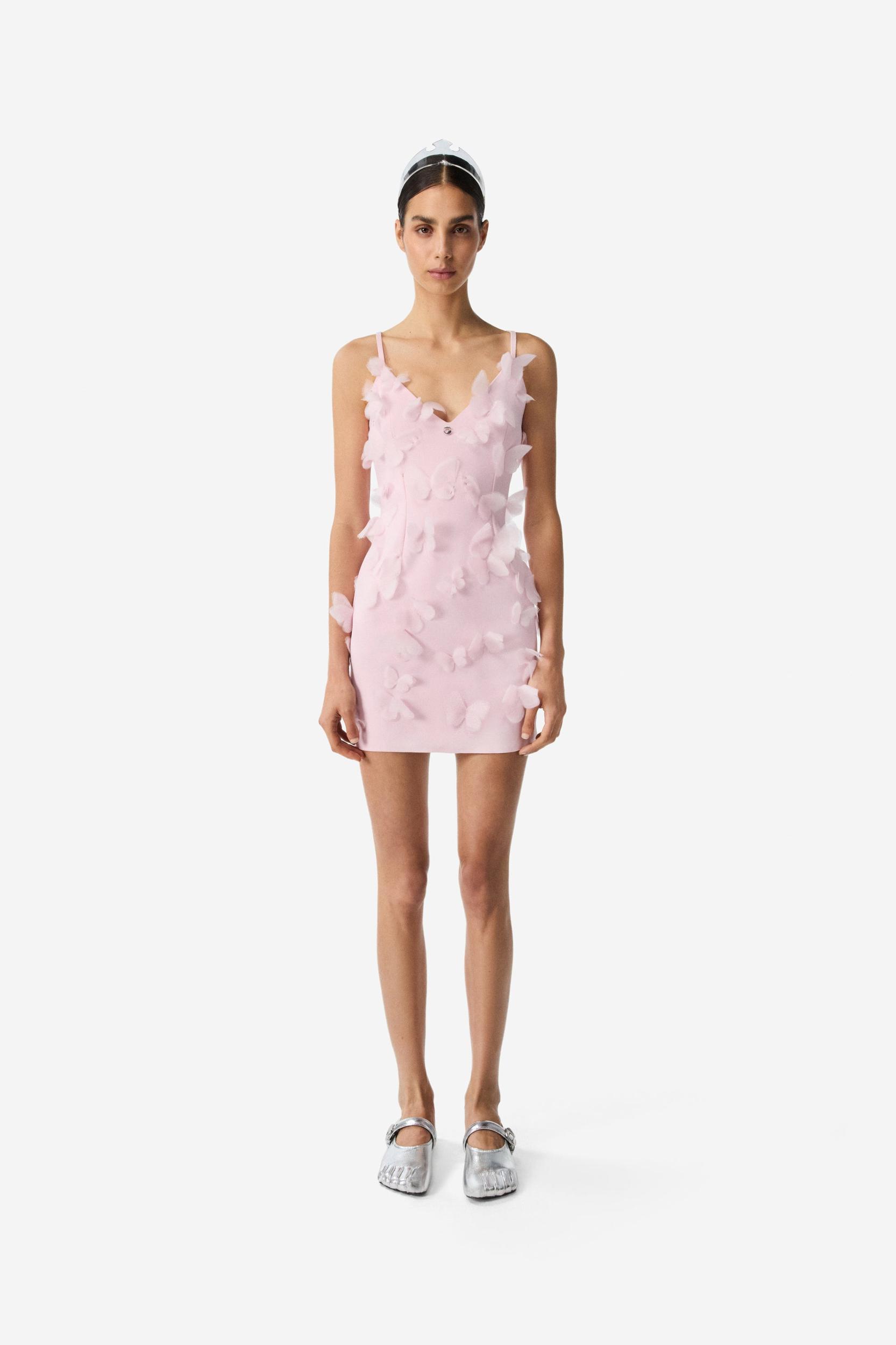 Scuba Butterfly Slip Dress Product Image