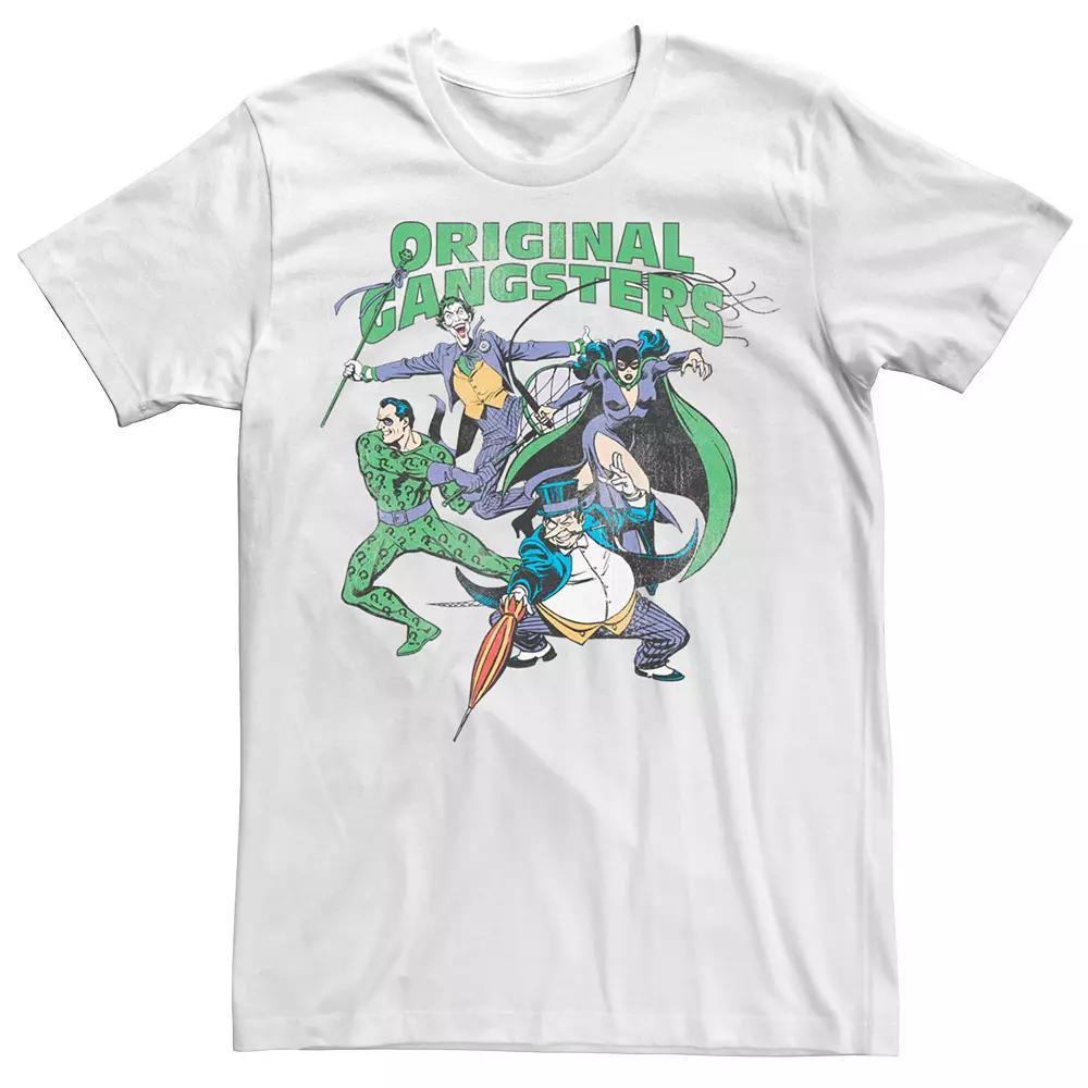 Men's Batman Classic Gangsters Group Shot Tee, Size: 3XL, White Product Image