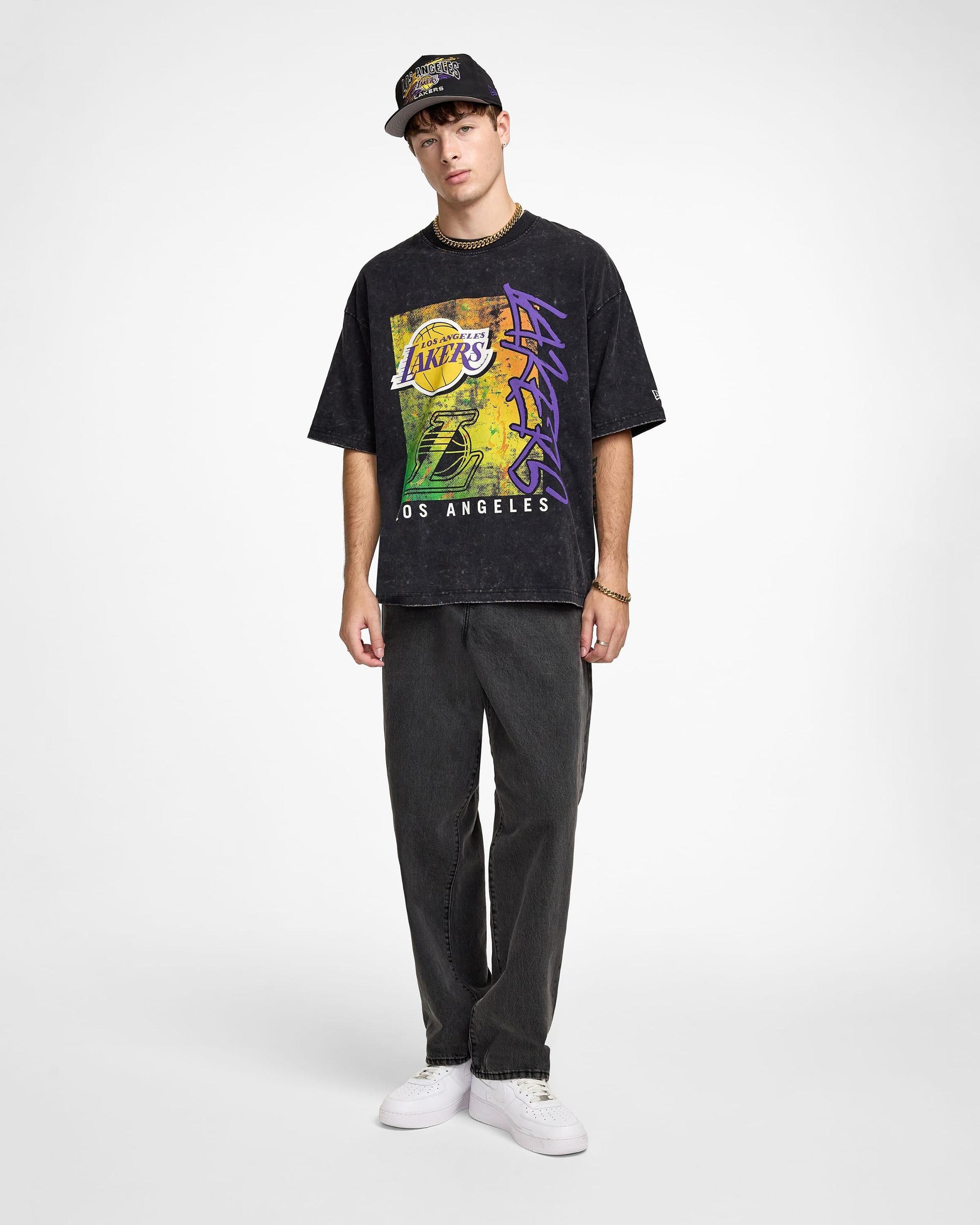 New York Knicks Sport Classics Boxy Black T-Shirt Male Product Image
