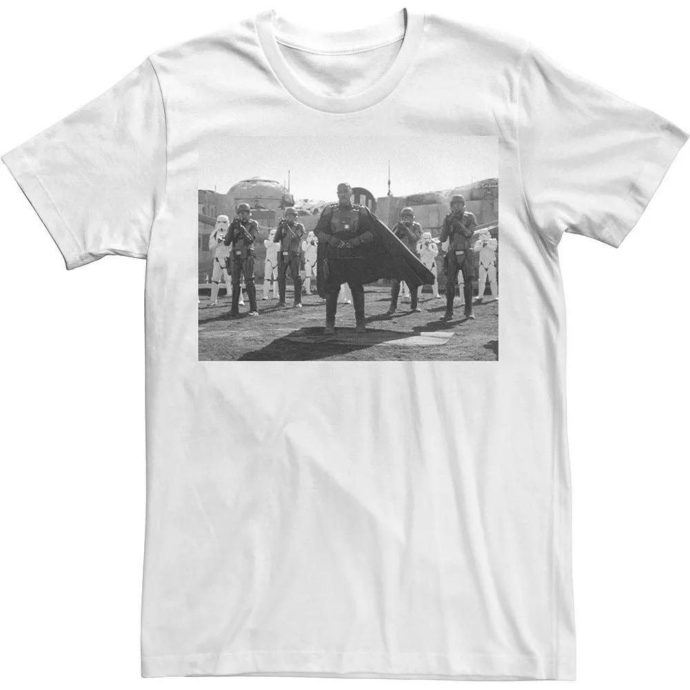 Men's Star Wars The Mandalorian Moff Gideon Portrait Tee, Size: Medium, White Product Image