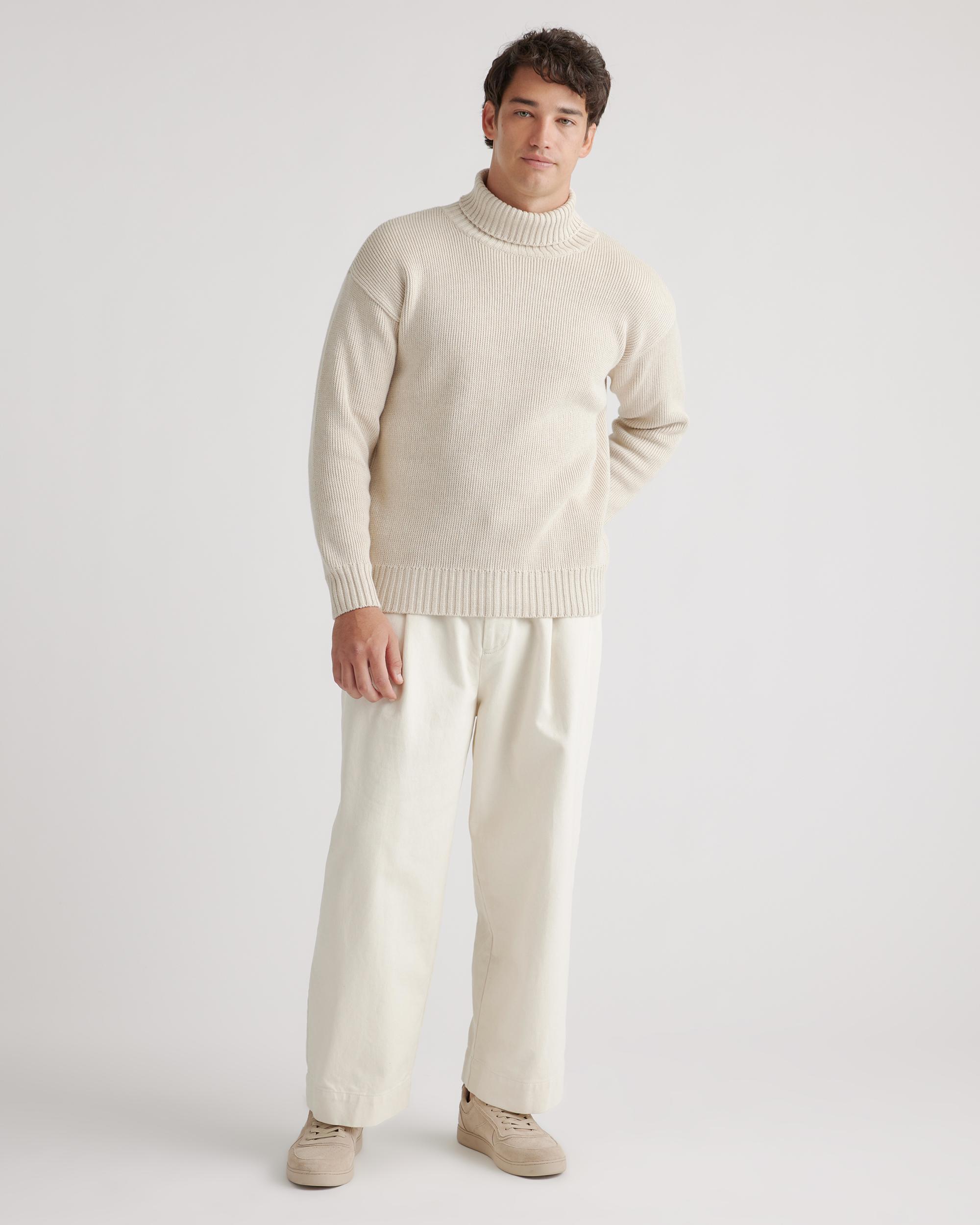 Quince | Men's Turtleneck Sweater Organic Cotton Product Image