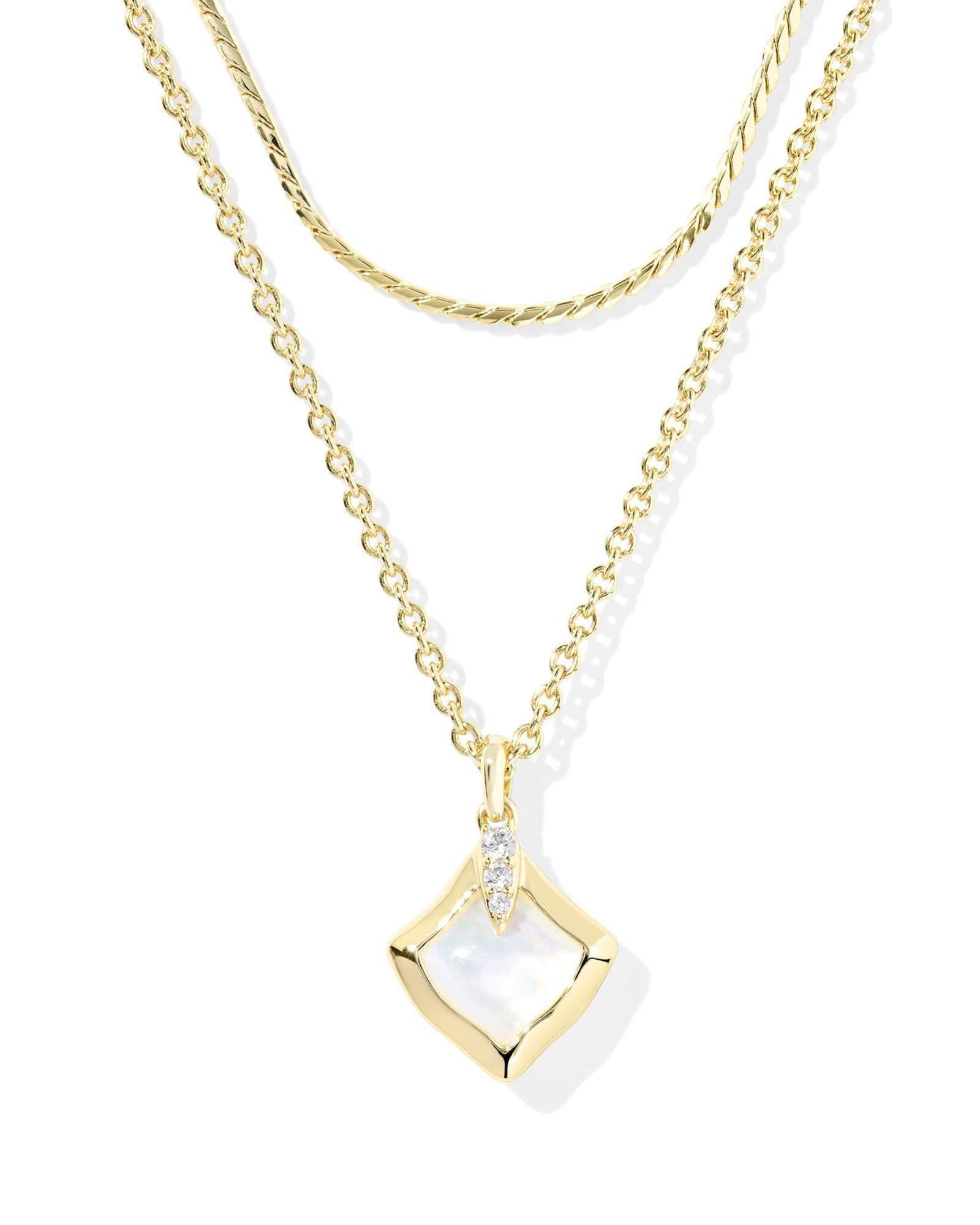 Joelle Gold Multi Strand Necklace Product Image