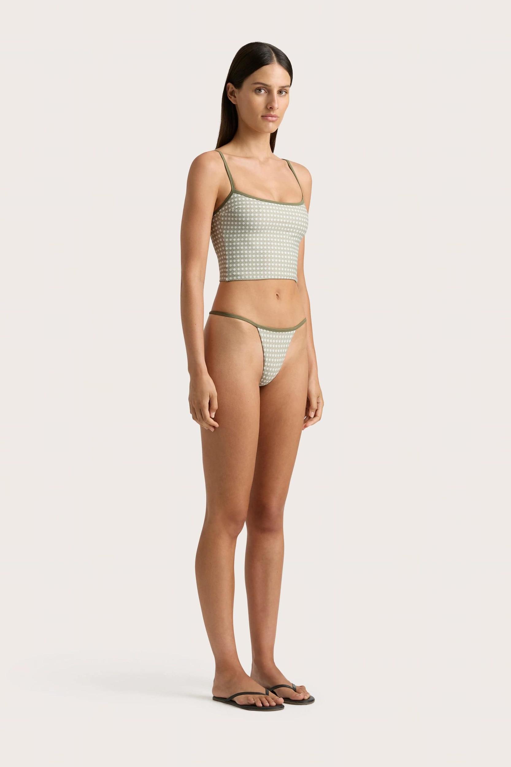 Manon Bikini Bottom Oliander Khaki - Final Sale Product Image