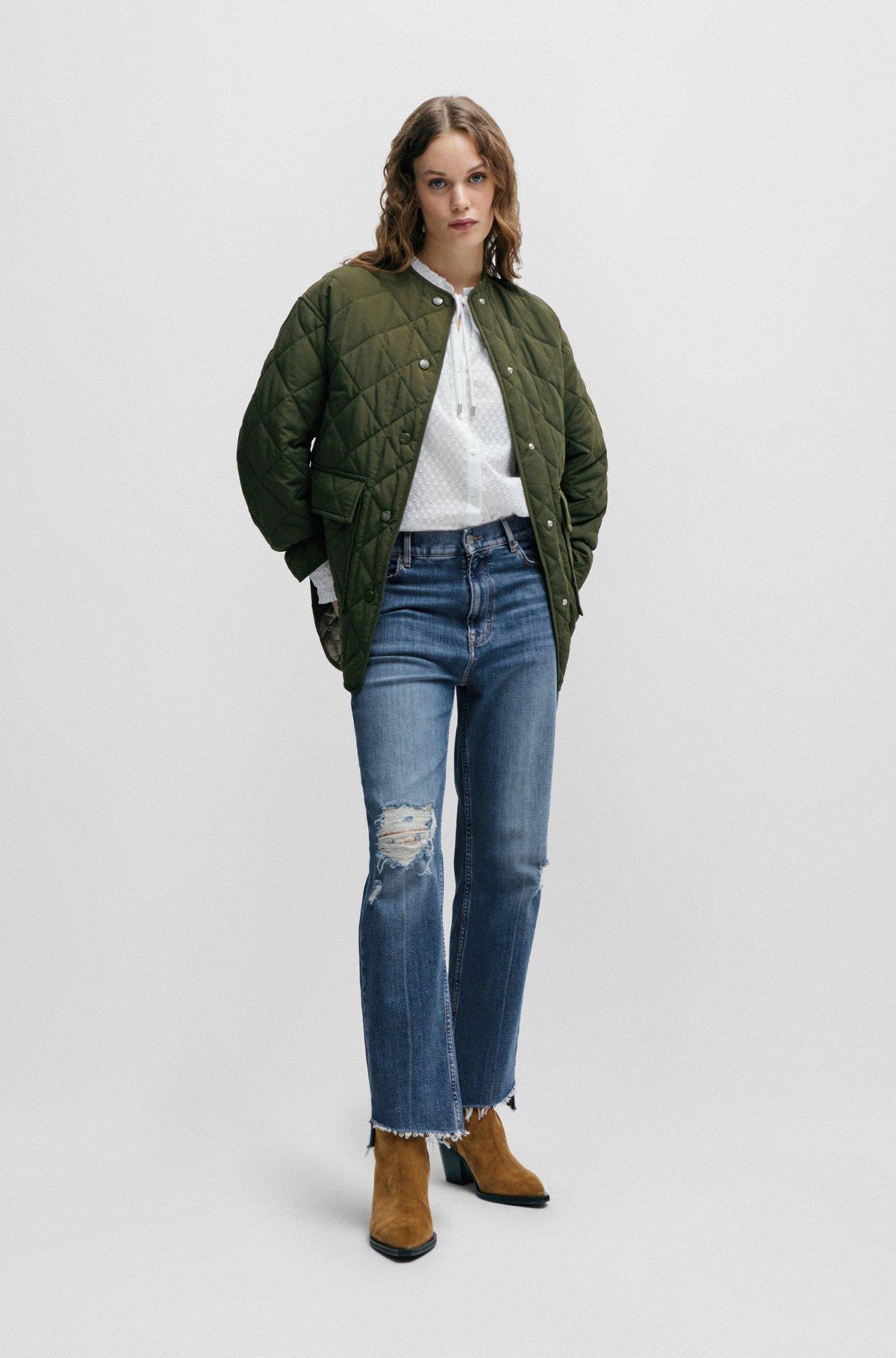 Slim-fit jeans in blue stretch denim Product Image