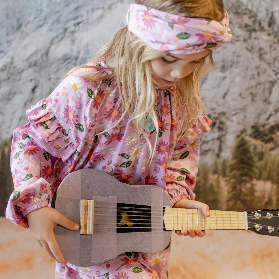 Souris Mini - Lilac Wide Fit Long Puff Sleeve Shirt Girls Product Image