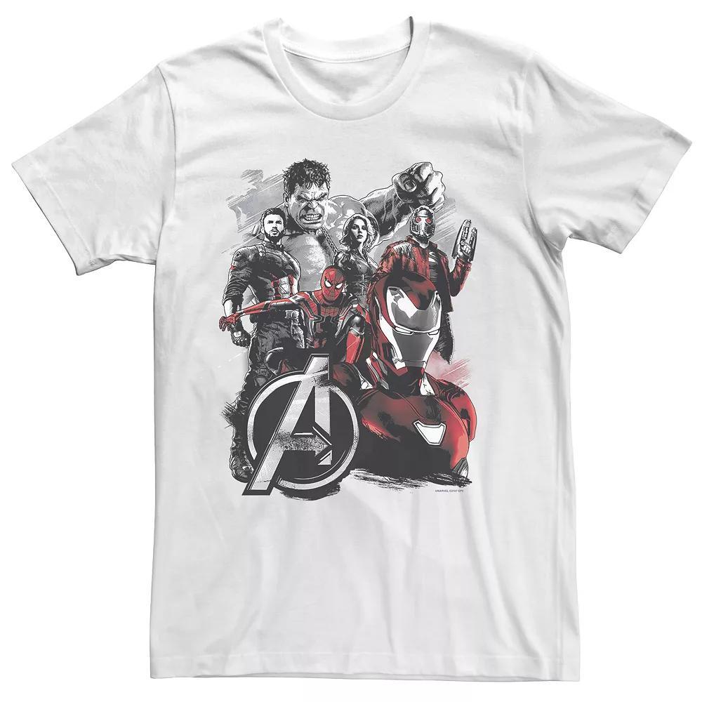 Men's Avengers: Infinity War Classic Heroes Tee, Size: Large, White Product Image