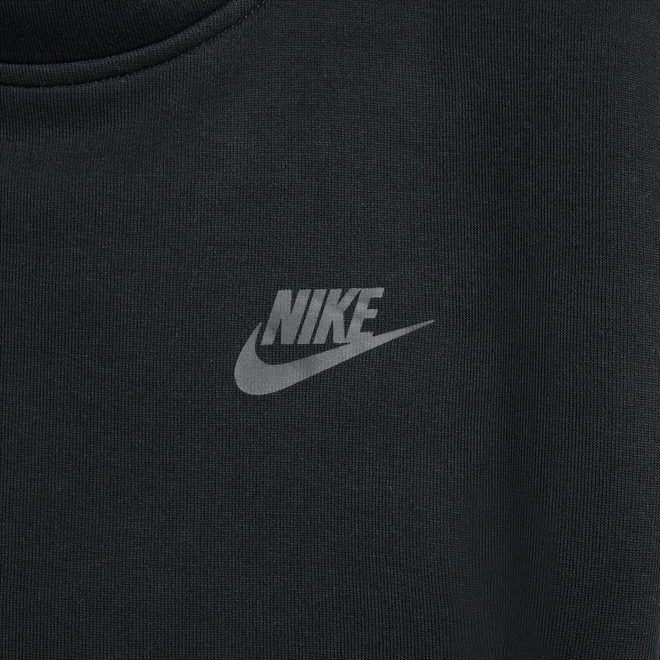 Nike Kids' Sportswear Tech Fleece Oversize Hoodie in Black/Black at Nordstrom, Size Xl Product Image