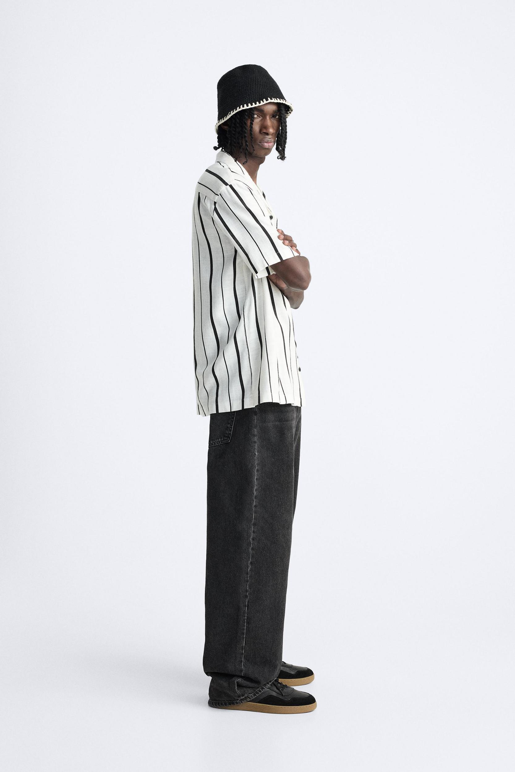 VISCOSE BLEND STRIPED SHIRT Product Image
