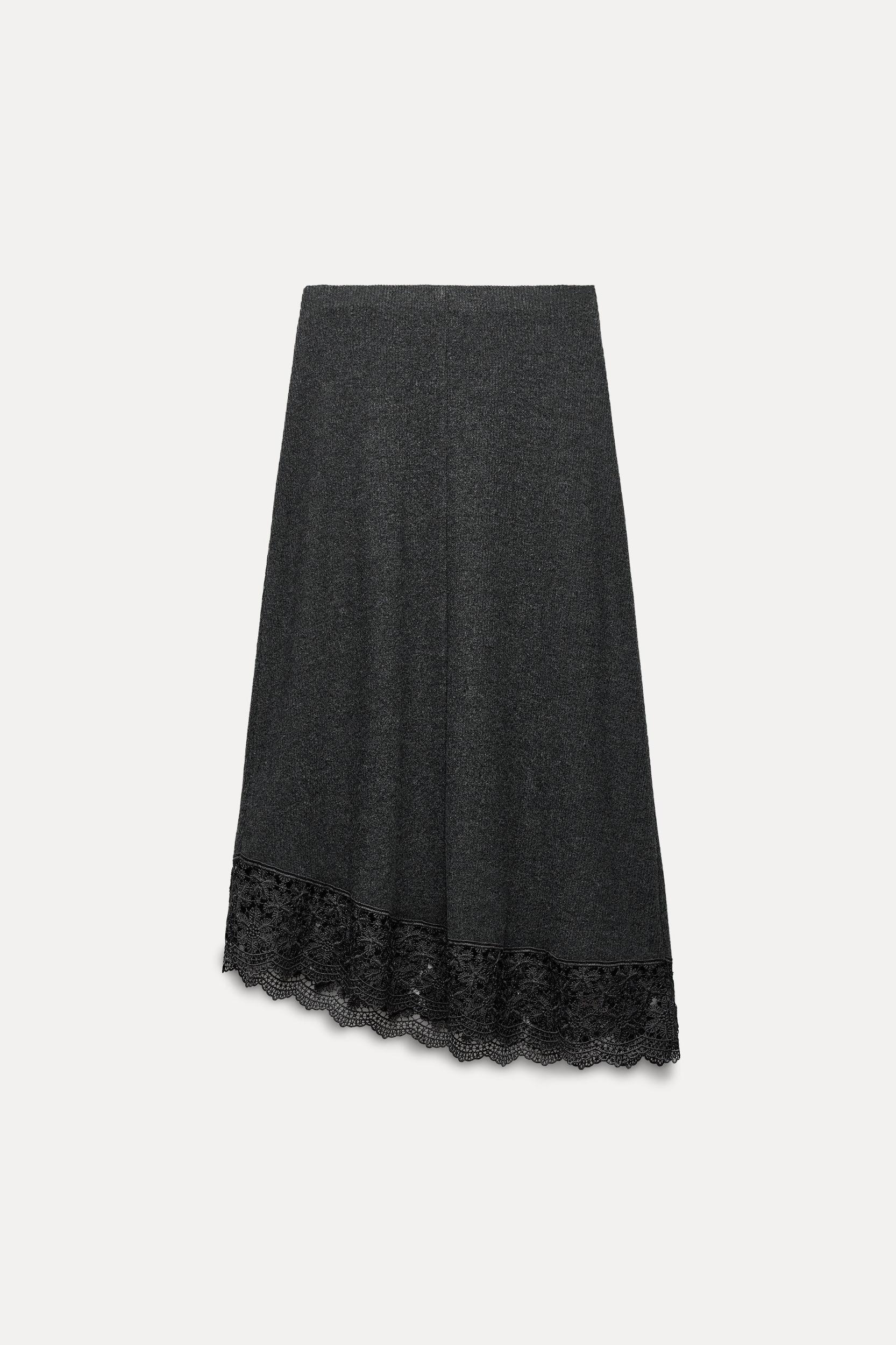 SOFT TRIM MIDI SKIRT Product Image