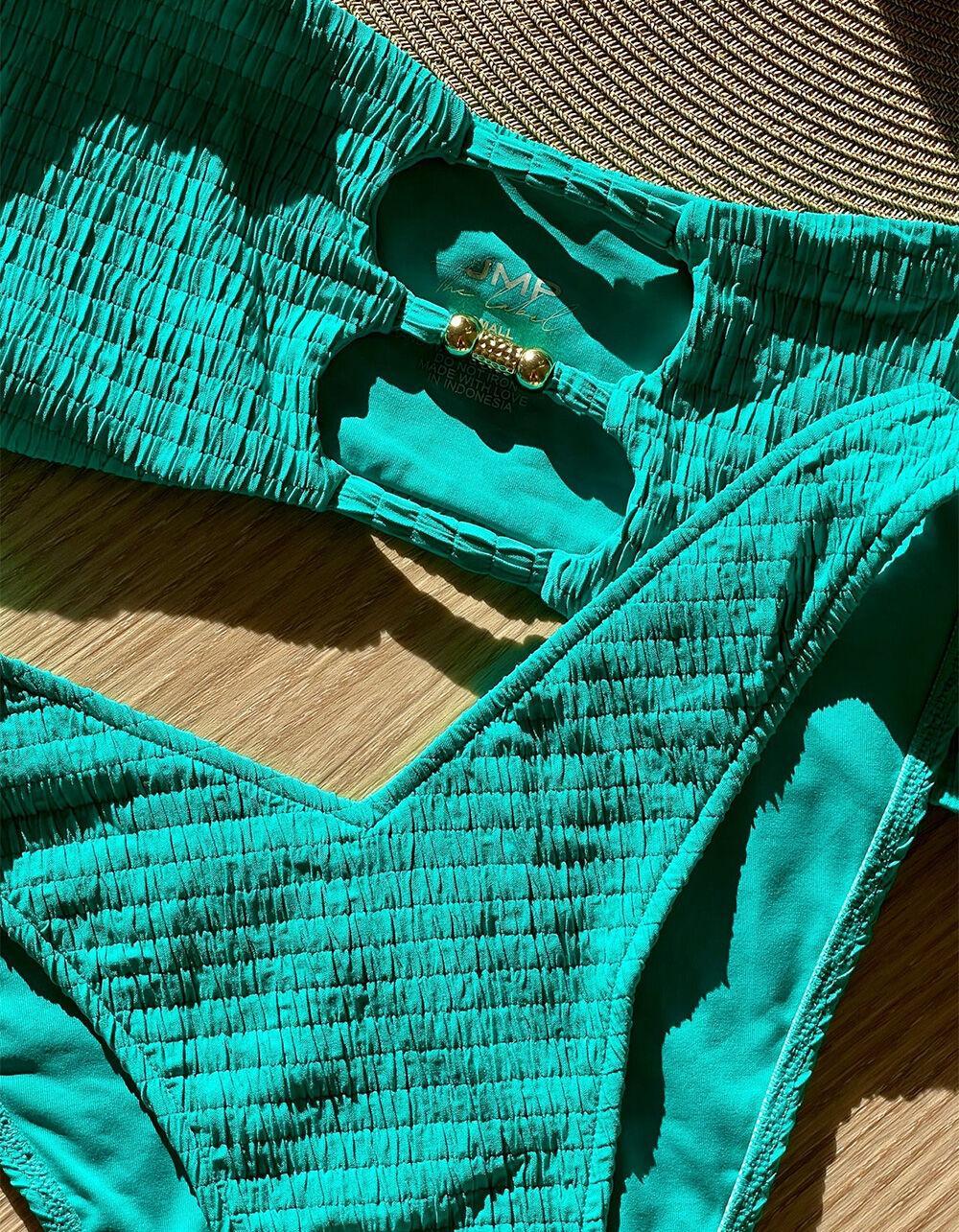 JMP THE LABEL Rio High Leg Cheekier Bikini Bottoms Product Image