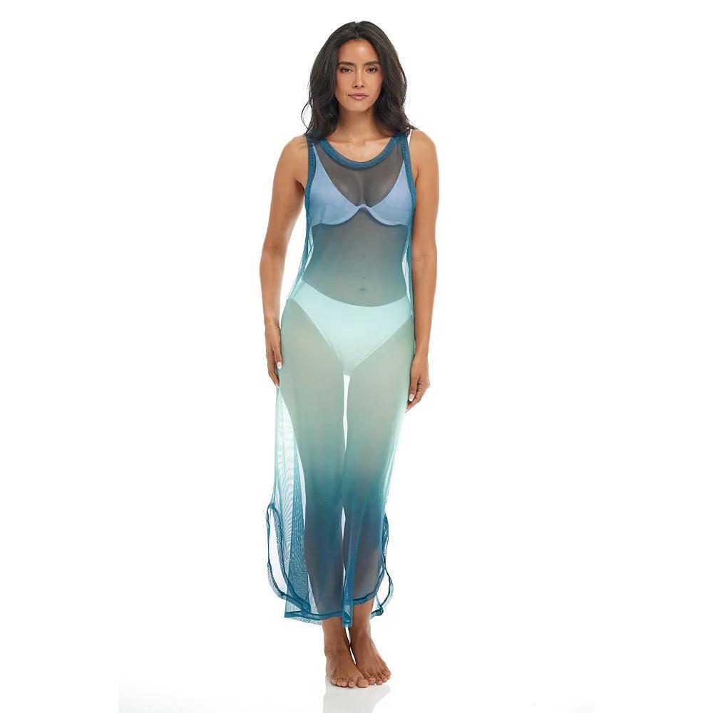 Women's Jordan Taylor Long Ombre Swim Cover Up Dress, Size: Large, Pink Product Image