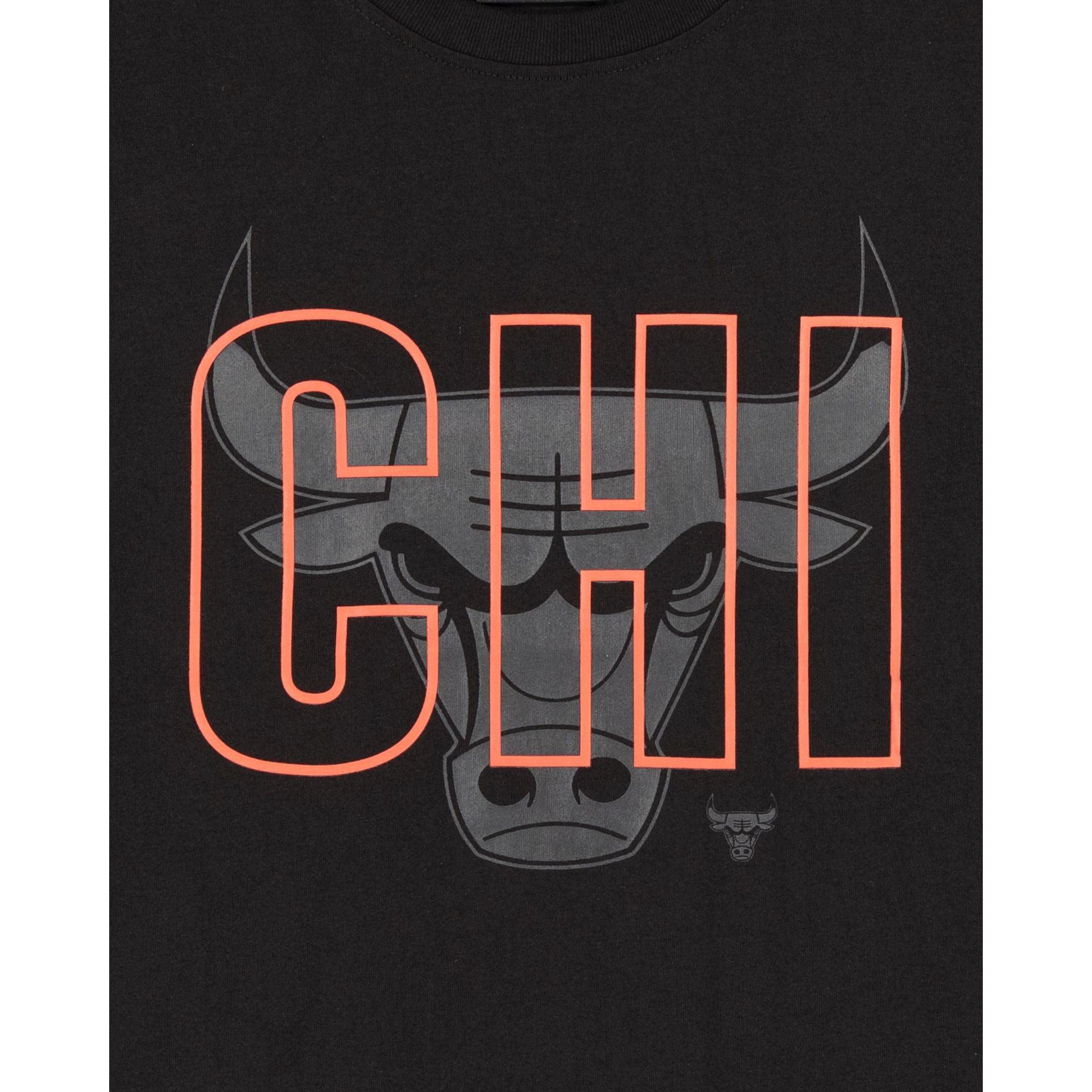 Chicago Bulls 2023 City Edition Black T-Shirt Male Product Image