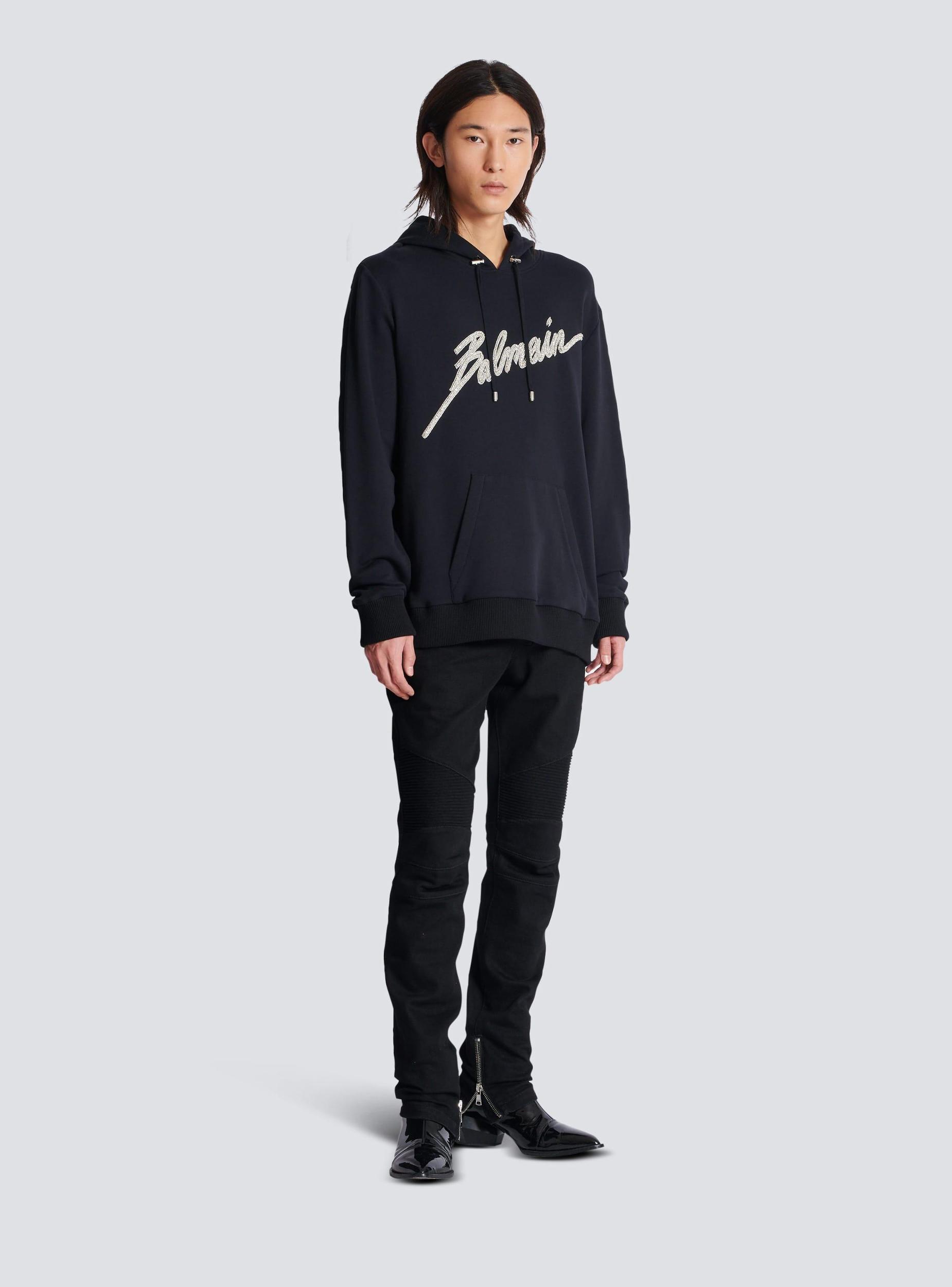 Embroidered Balmain Letter hoodie Product Image