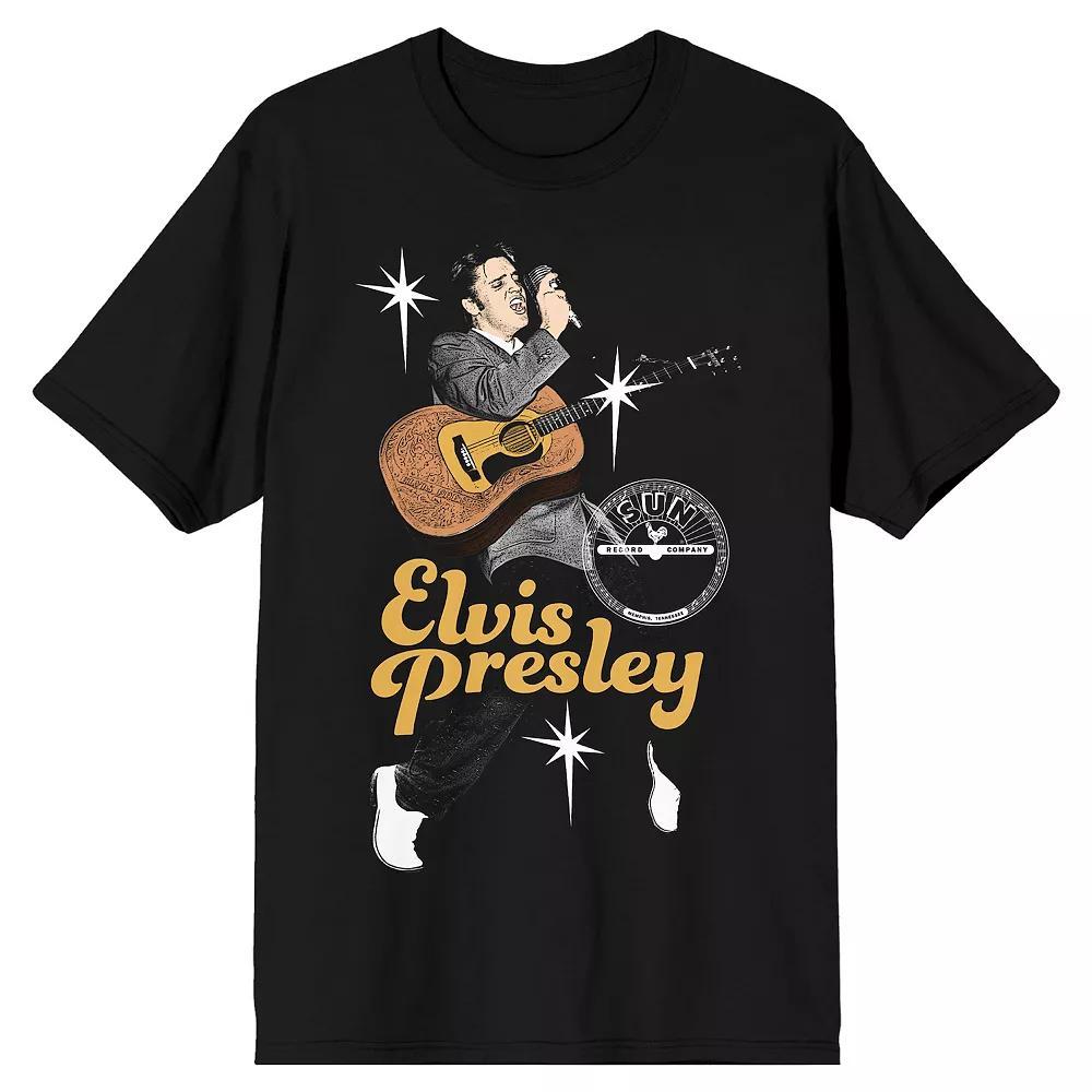 Men's Sun Records Elvis Presley Graphic Tee, Size: Large, Black Product Image