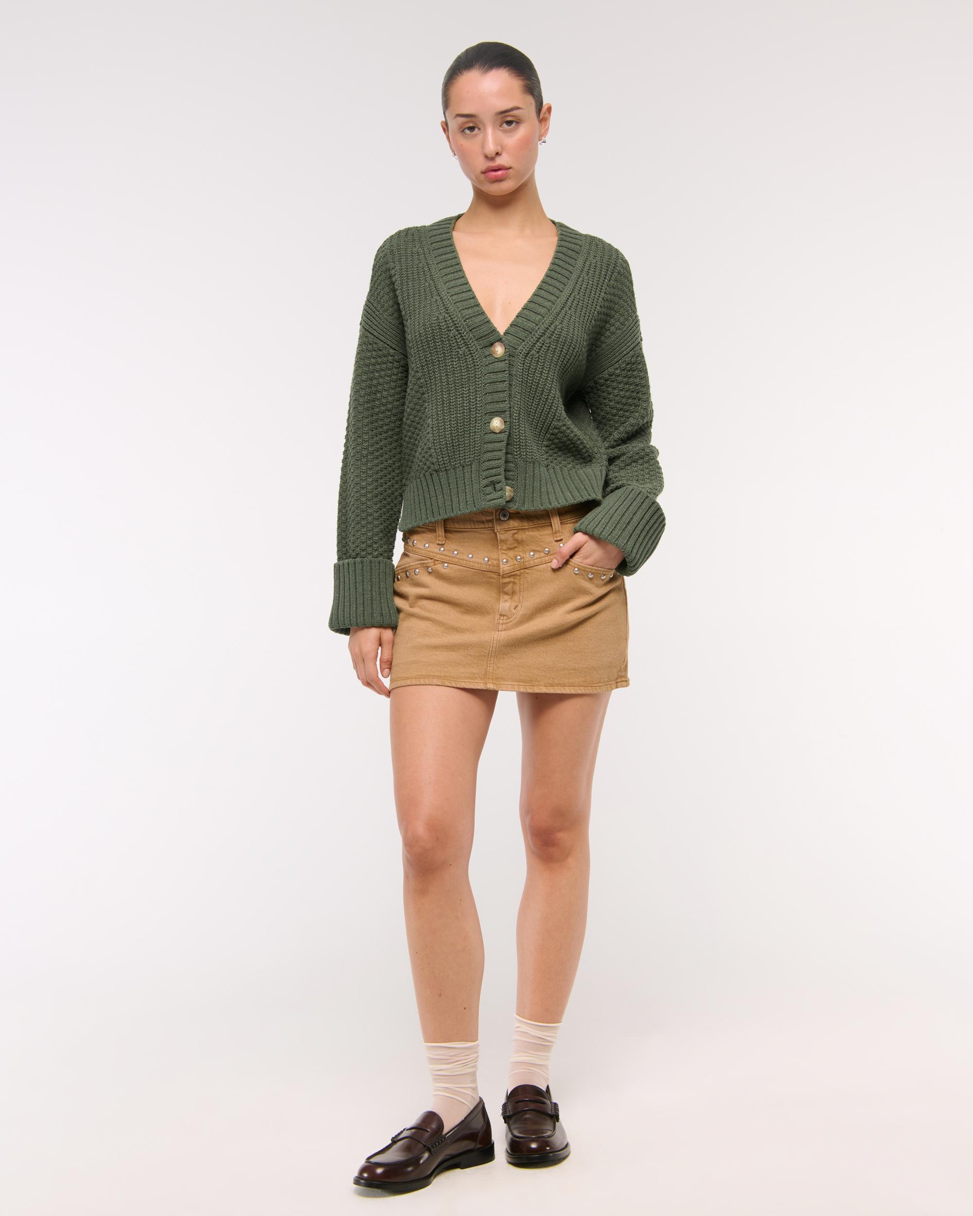 The A&F Cameron Seed Stitch Cardigan Product Image