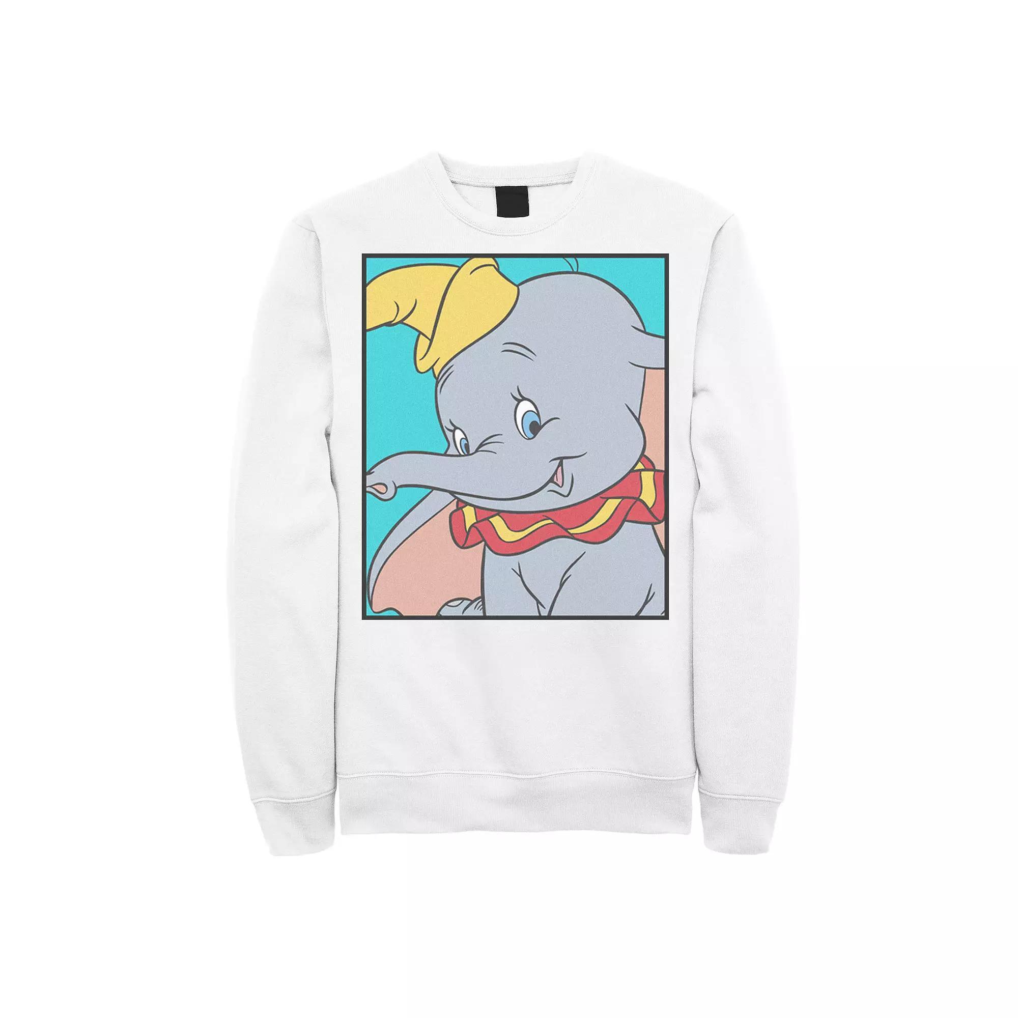 Disney's Dumbo Portrait Box Men's Sweatshirt, Size: Small, White Product Image