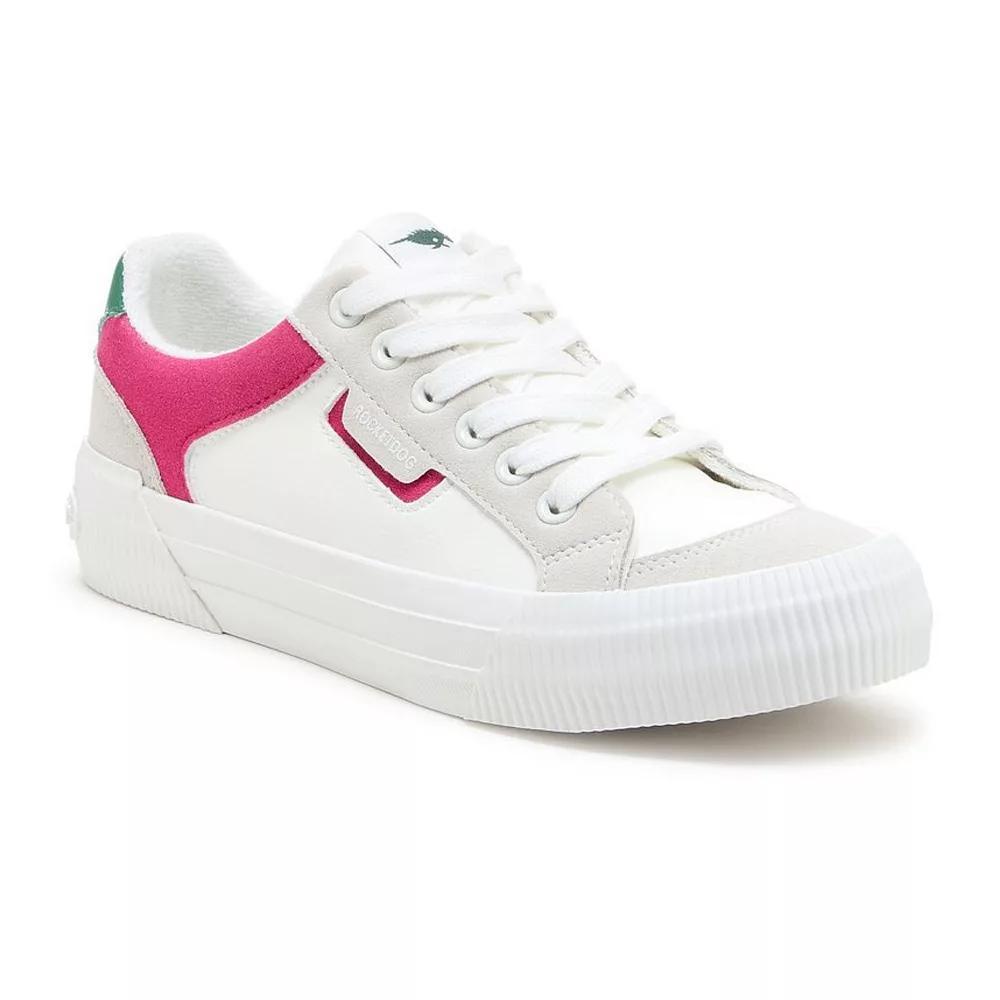 Rocket Dog Cheery Womens Sneakers White Pink Product Image