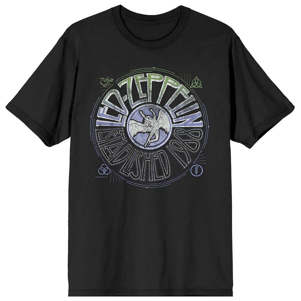 Men's Led Zeppelin Established 1968 Graphic Tee, Size: Small, Black Product Image