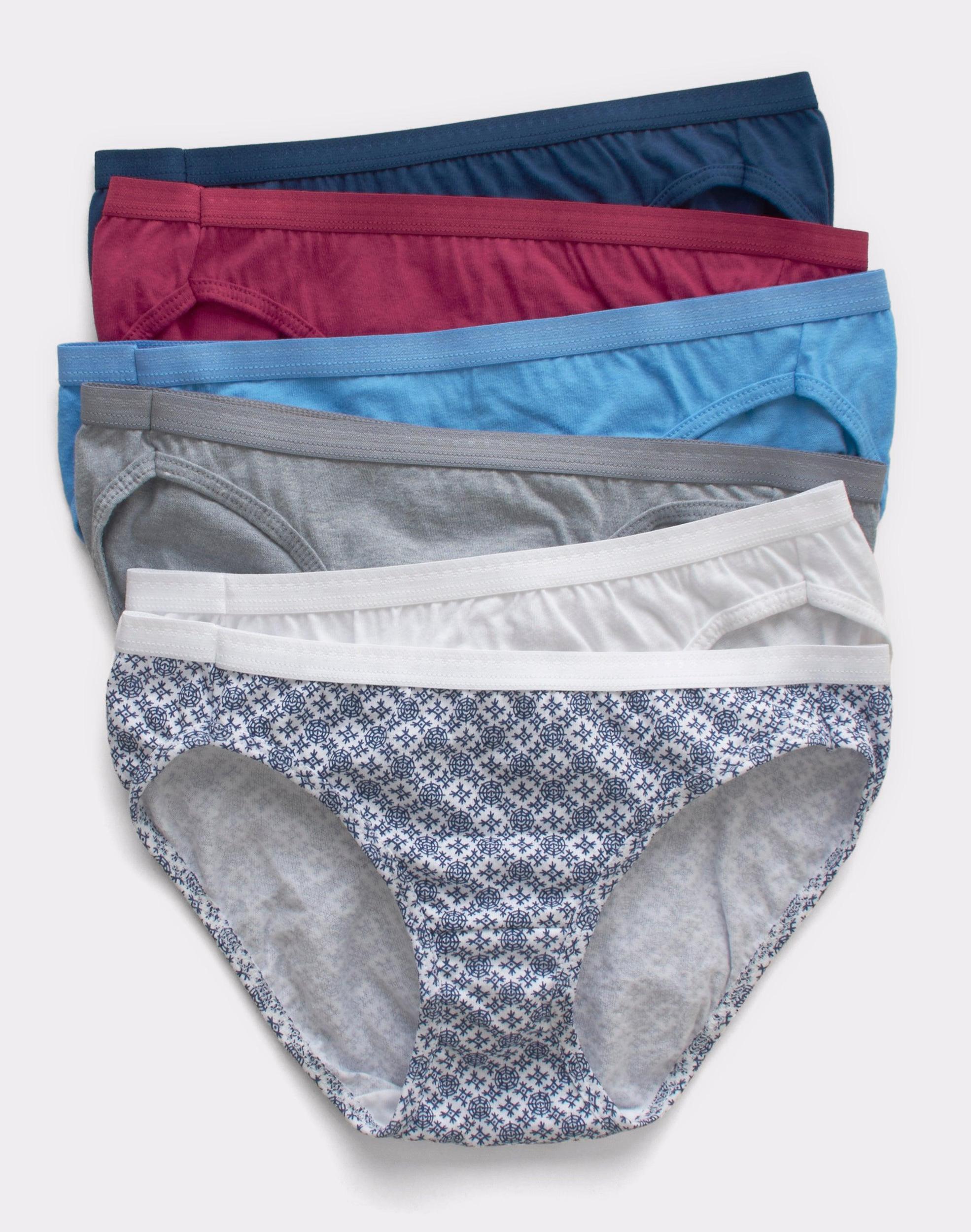 Hanes Ultimate Womens Breathable Cotton Bikini Underwear 6-Pack 42H6CC Product Image