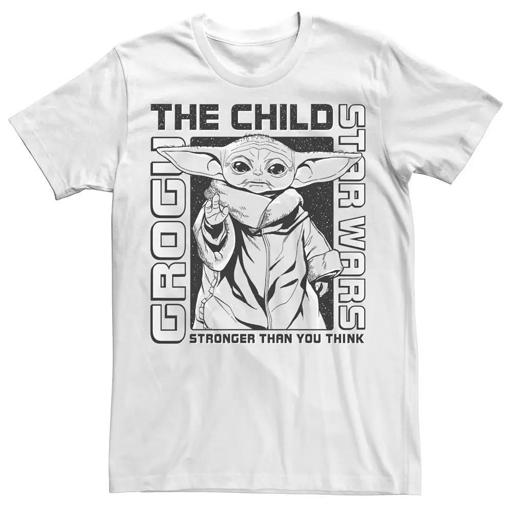 Men's Star Wars The Mandalorioan The Galactic Grogu Poster Tee, Size: Large, White Product Image