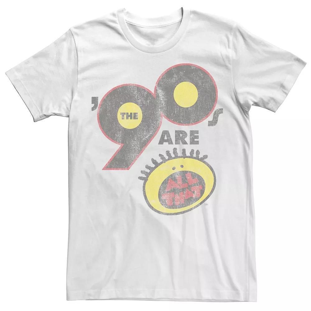 Big & Tall Nickelodeon All That The Nineties Are Vintage Retro Tee, Men's, Size: 4XLT, White Product Image