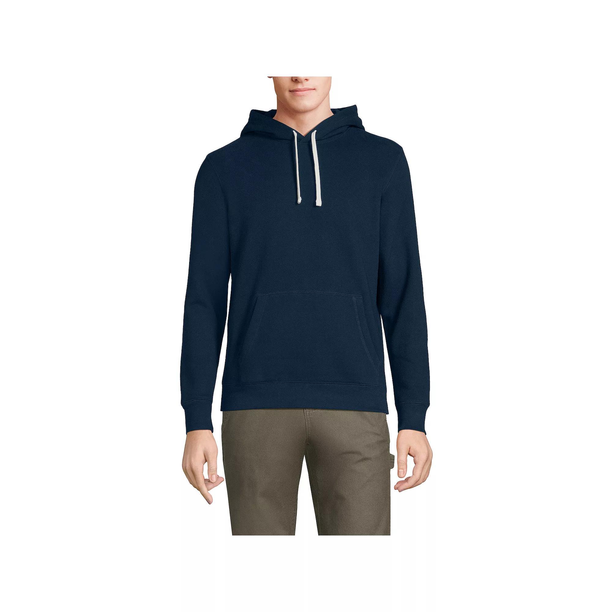 Men's Lands' End Serious Sweaters Pullover Hoodie, Size: XXL, Radiant Blue Product Image