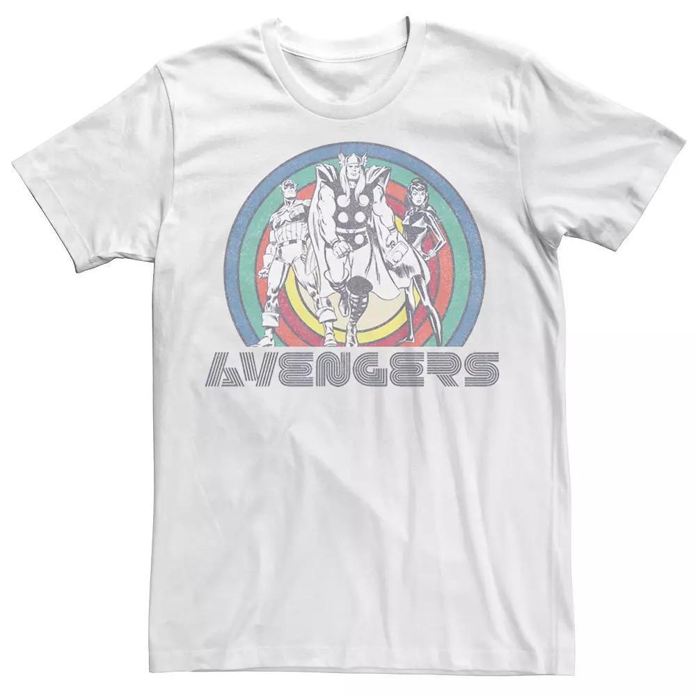 Men's Marvel Avengers Classic Thor Black Widow Captain America Tee, Size: XL, White Product Image