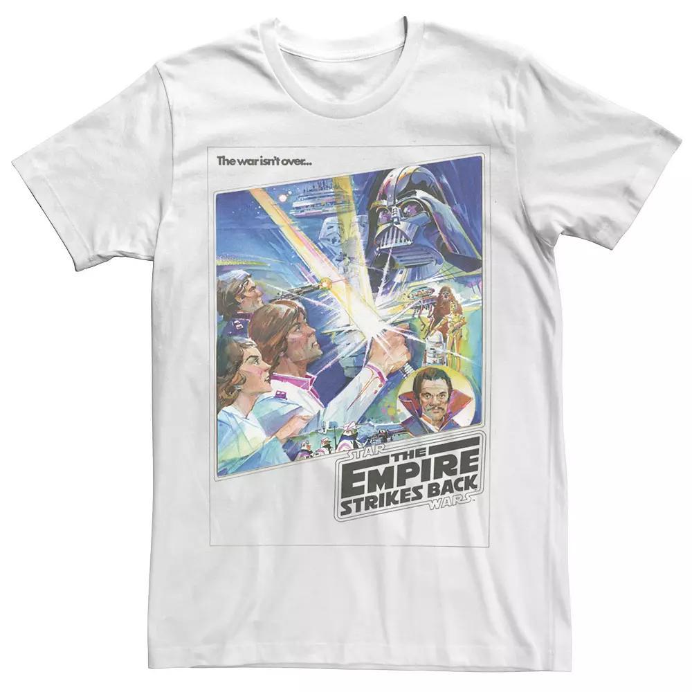 Men's Star Wars Empire Strikes Back Sketched Up Poster Tee, Size: Medium, White Product Image