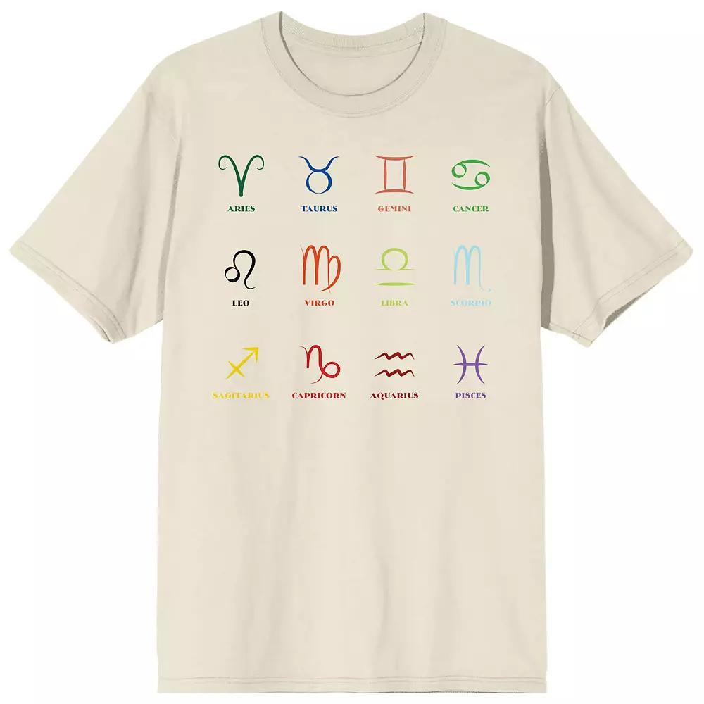 Men's Celestial Tropics Rainbow Tee, Size: Large, Off White Product Image