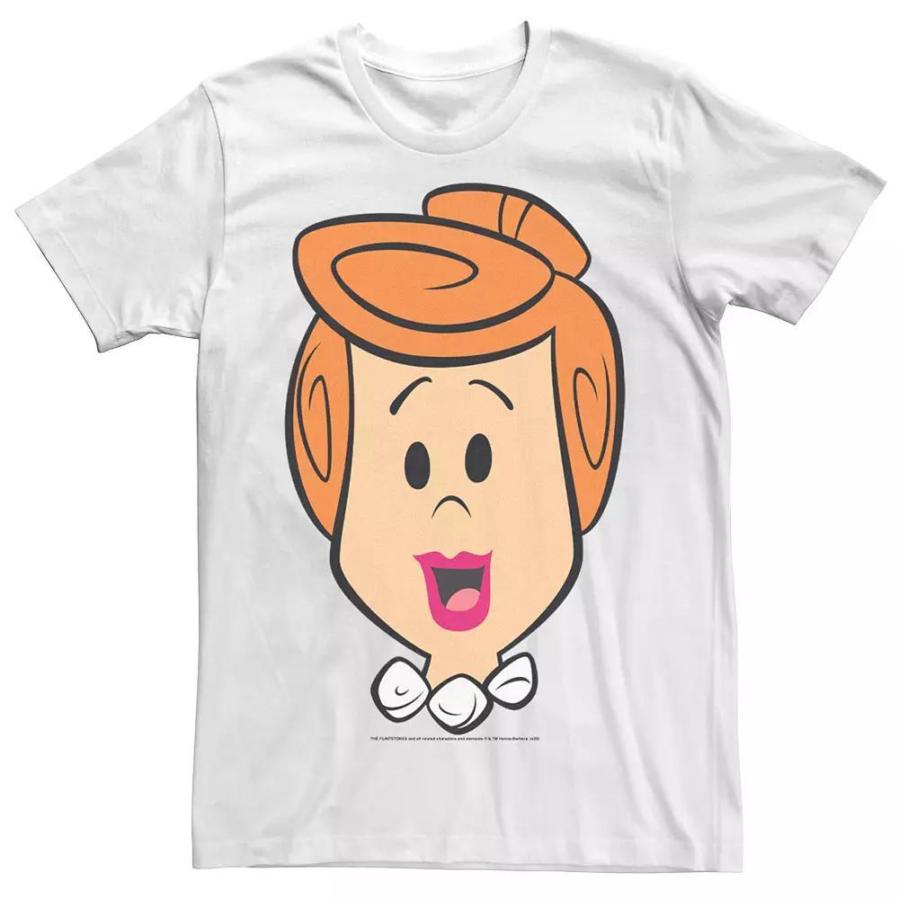 Men's The Flintstones Wilma Big Face Tee, Size: Small, White Product Image