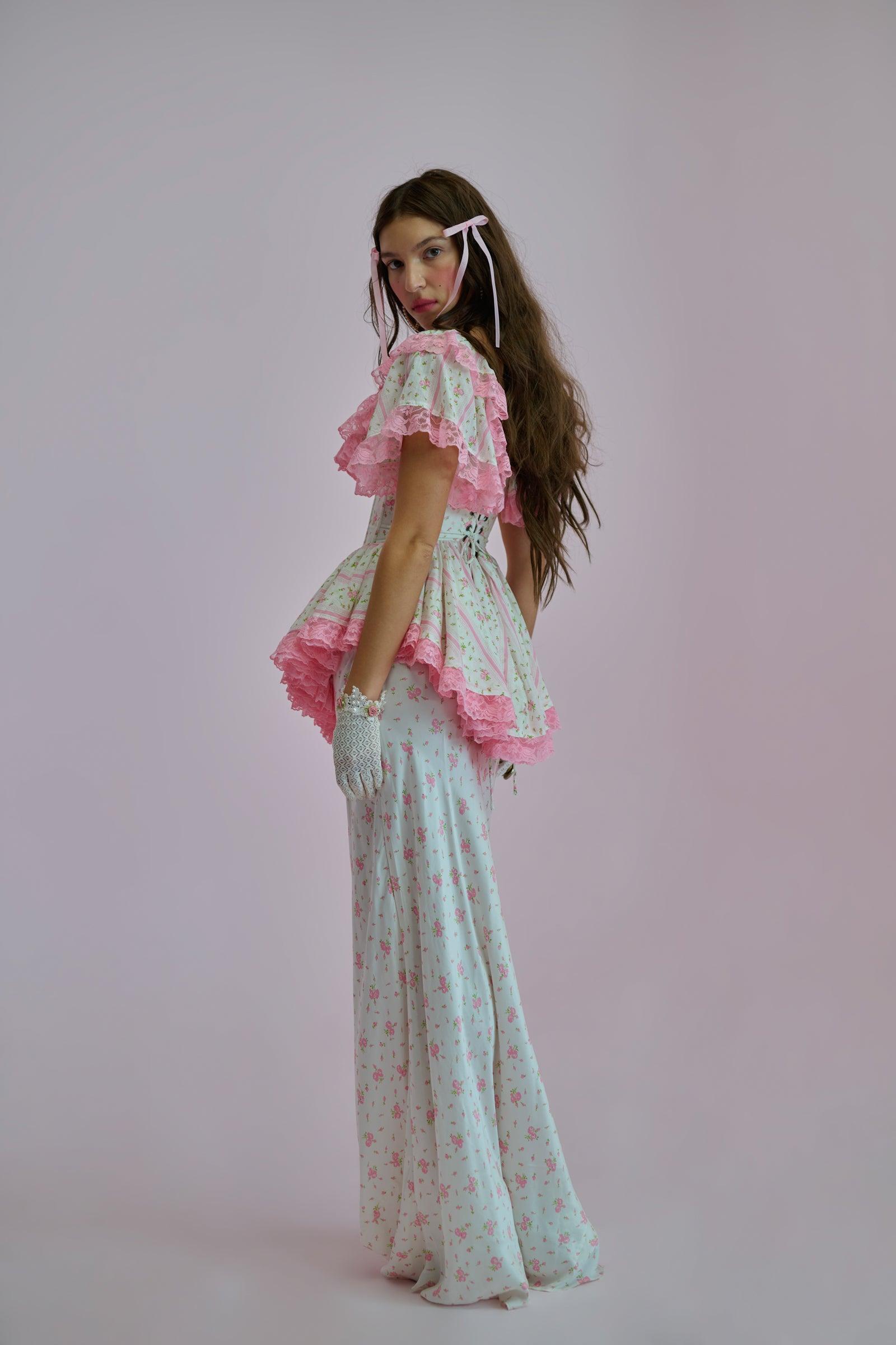 The Pillow Fight Flutter Slip Skirt Product Image