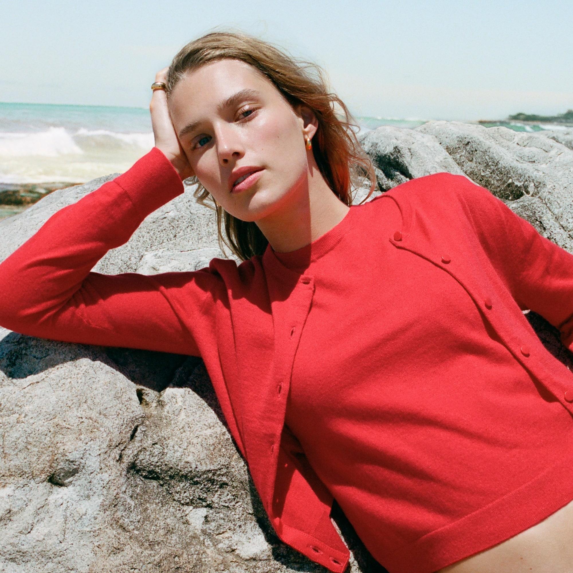 Featherweight cashmere cardigan Product Image